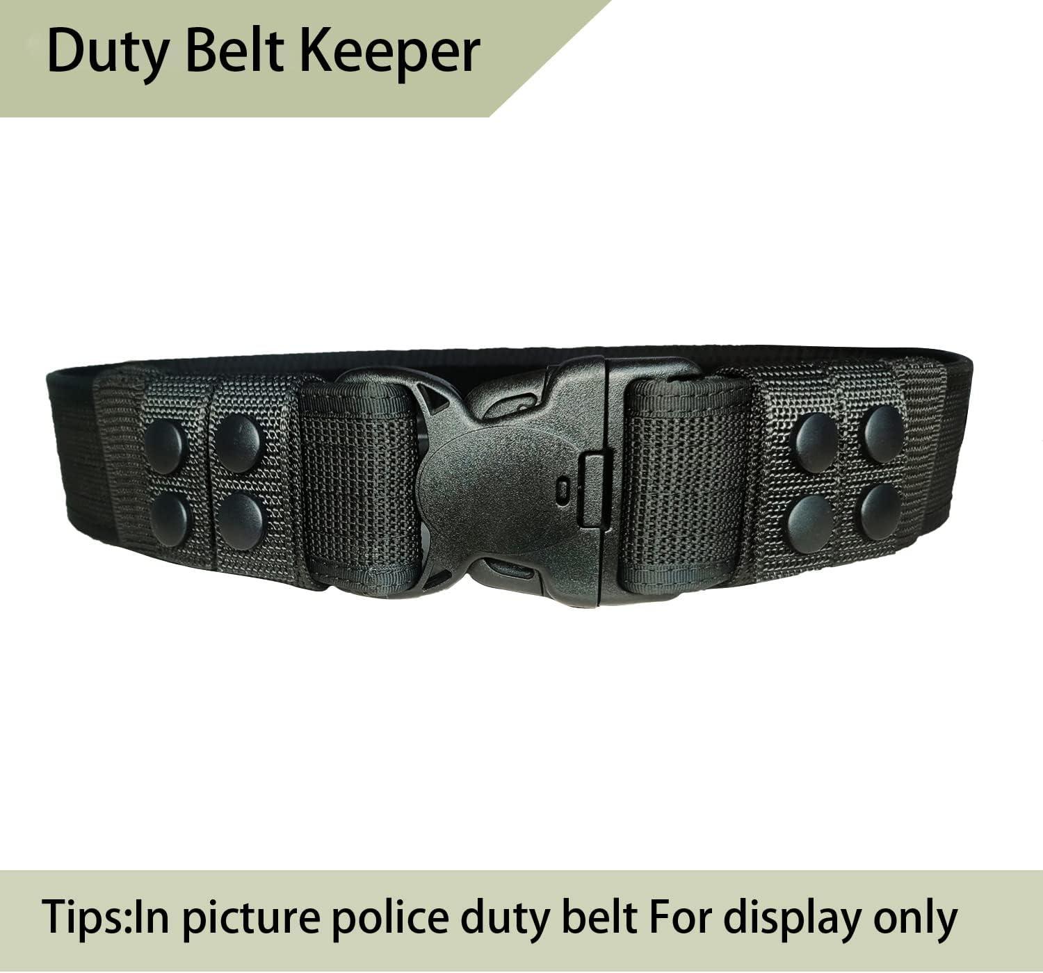 ZGJINLONG Duty Belt Keeper Stays Holders Nylon Double Snaps for 2 Wide  Security Belt Fixing Accessories Black 4 Pcs