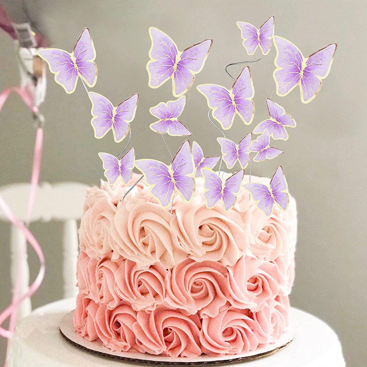 butterfly cake topper products for sale