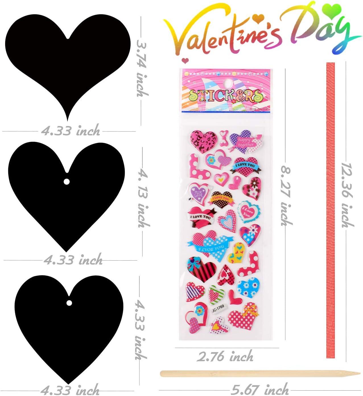 Bulk Party Activities for Valentines Day Preschool Classroom Party Favors,  Arts and Crafts for Kindergarten, Valentine Craft Kits for Kids 