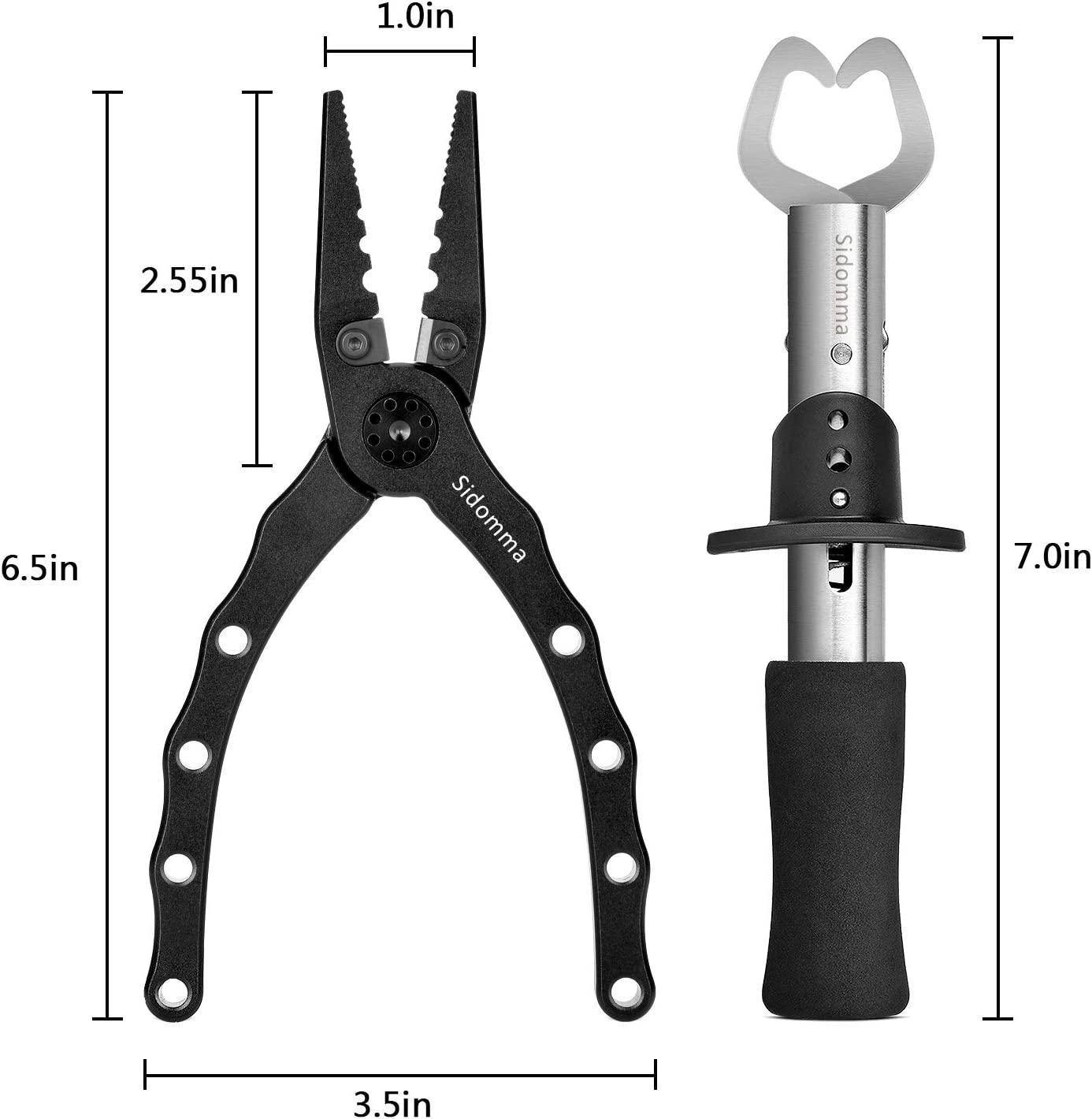 Fishing Pliers Fishing Gripper Multifunction Pliers Line Cutter Hook  Remover Saltwater with Sheath Flyfishing Gear Ice Fishing Gear Fish Holder
