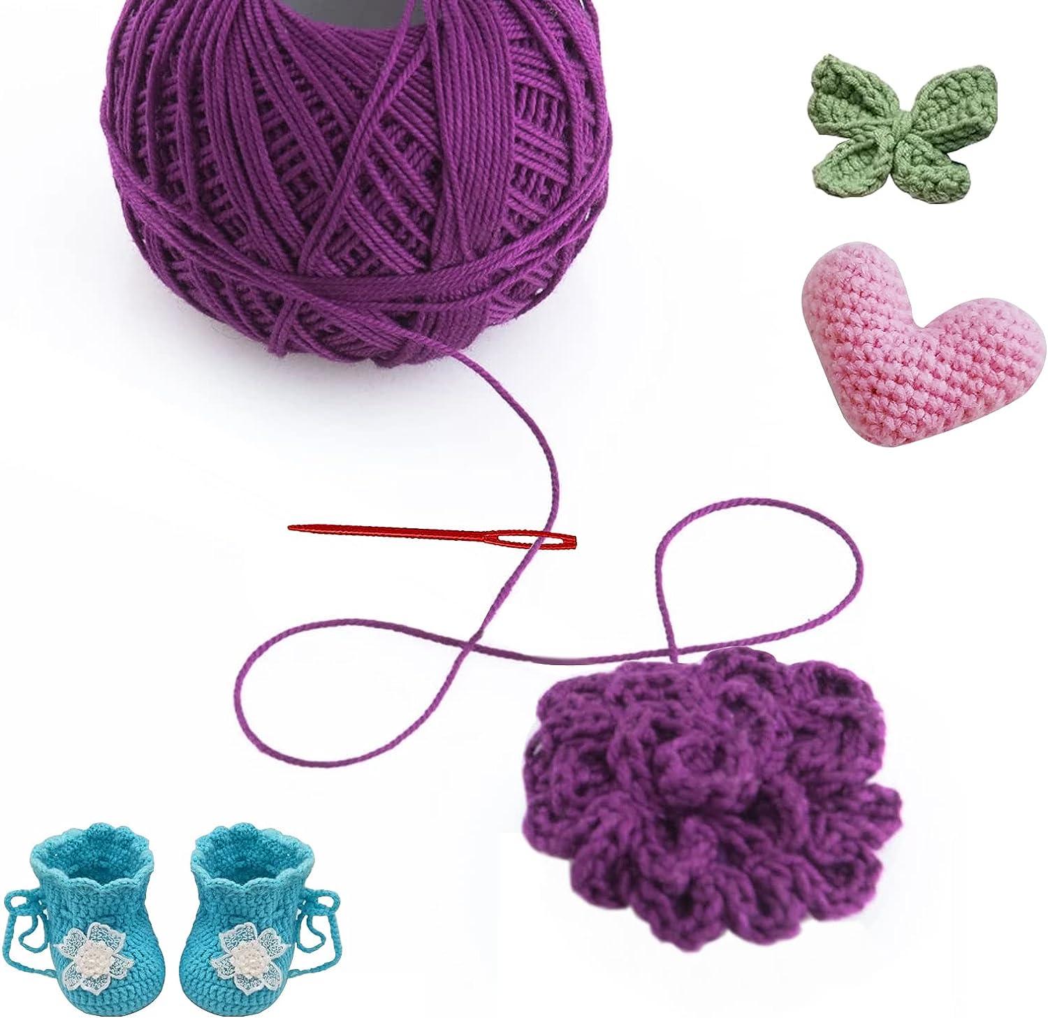 100Pcs 7cm Plastic Knitting Needles Crochet Hooks Tapestry Wool