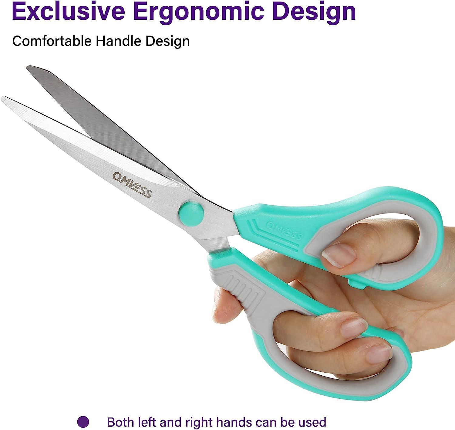 3 Pcs Fabric Scissors, Multi-purpose Scissors Set Scissors Stationery With  Titanium Coated Blades For Families, Office And School Use (purple)