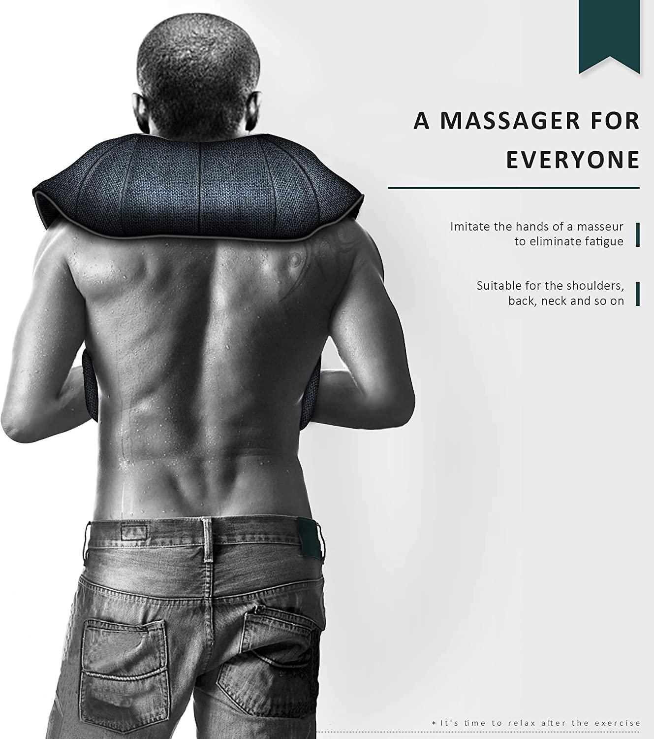 Neck Massager, Shiatsu Back Neck Massager with Heat, Back Massager Deep  Tissue Kneading for Back, Neck, Shoulder, Foot, Leg, Foot Massager,  Electric Massager Gifts for Women/Men/Mom/Dad Navy