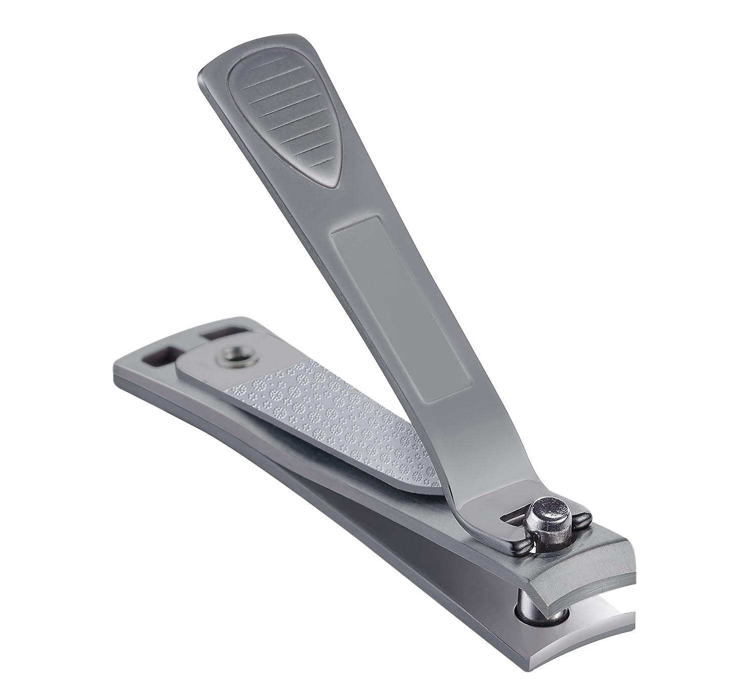 Clyppi Nail Clippers with Swing Out Nail Cleaner/Nail File - Fingernail  Clippers / Toe Nail Clippers. Sharp Stainless Steel with Wide Easy Press  Lever