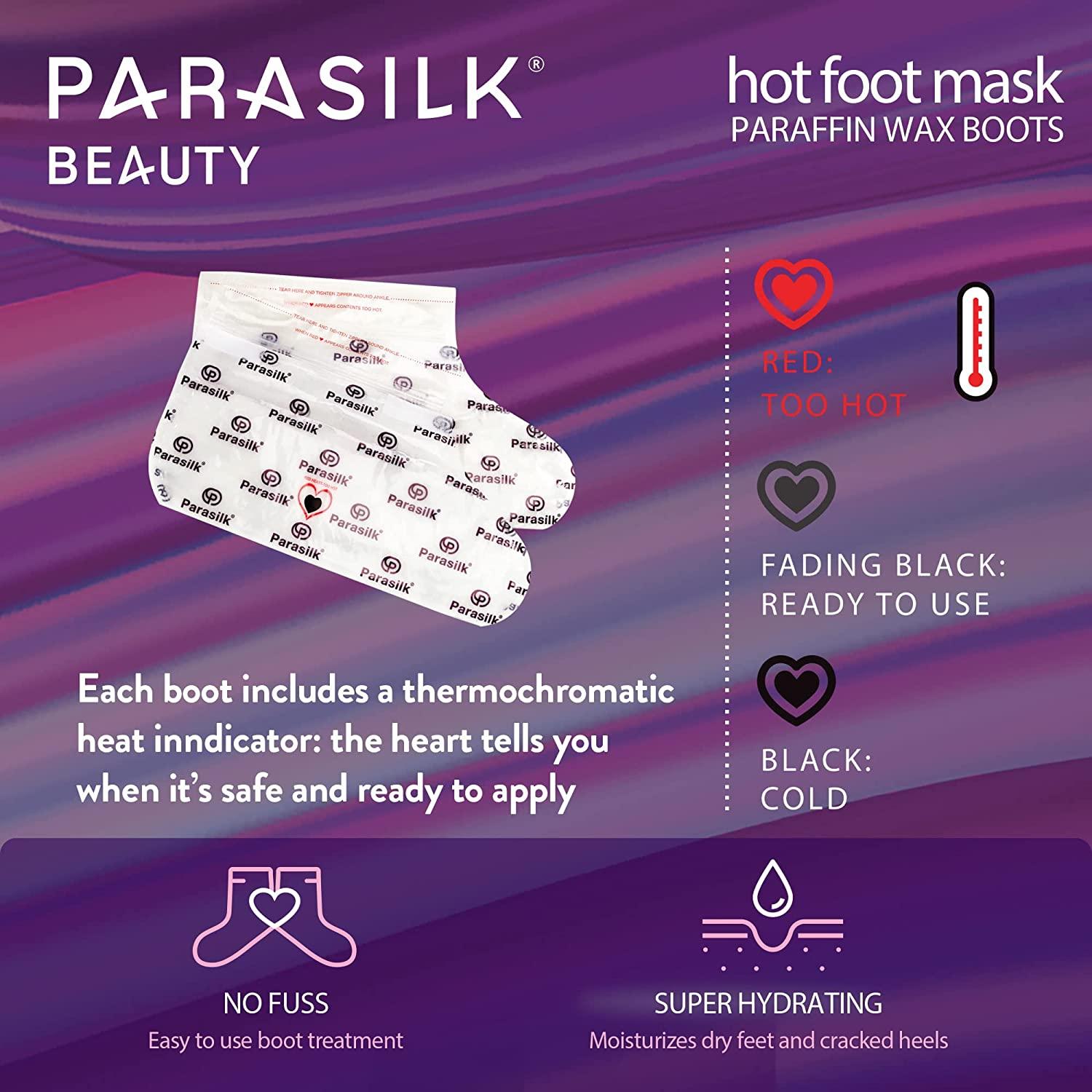 Parasilk Beauty Hot Hand Mask- 1 Pair Self-Contained Paraffin Wax Glov