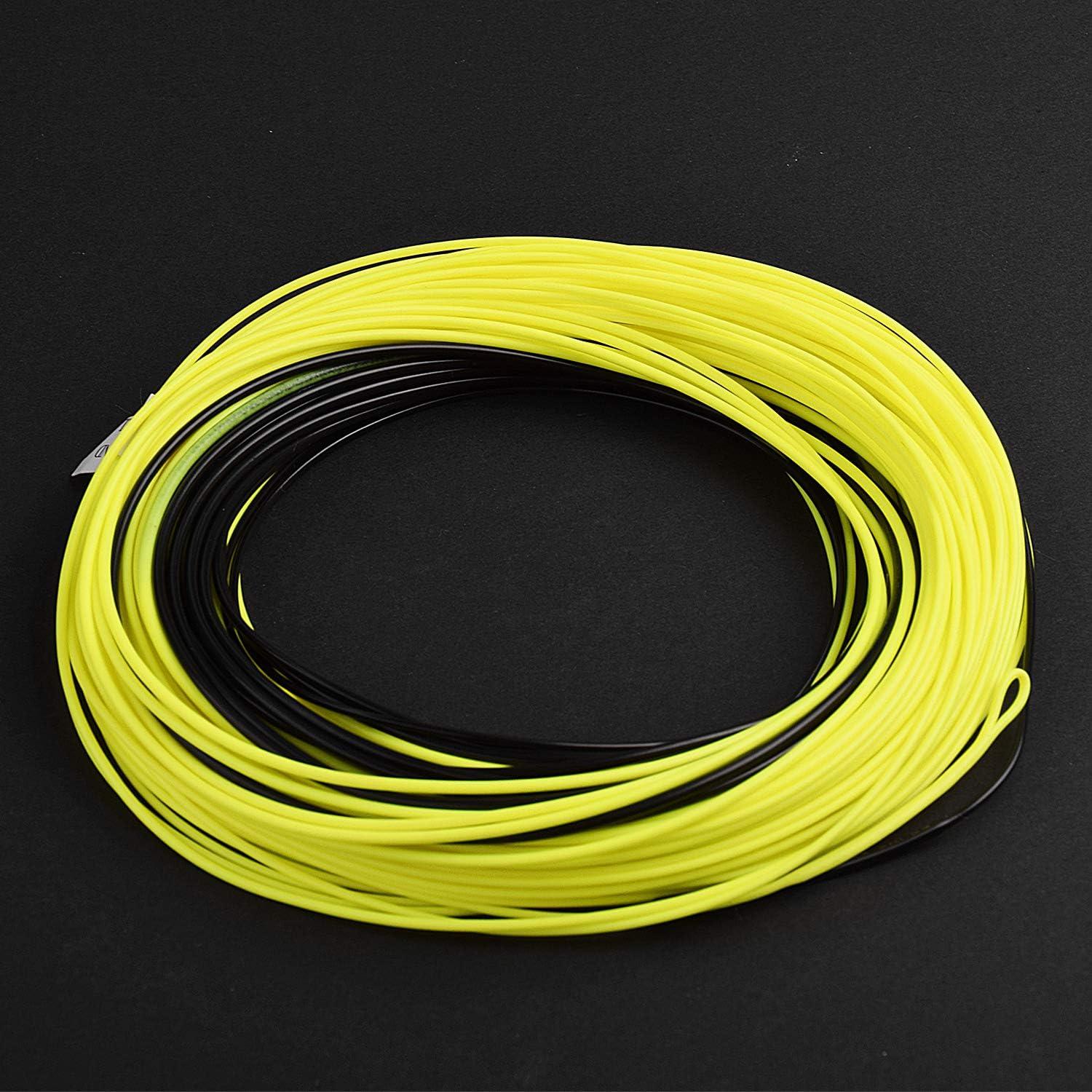 SF Sinking Tip Line Weight Forward Taper Fly Line Fly Fishing Line with Welded  Loop Floating for Freshwater WF 4 5 6 7 8 9 10F/S 100FT IPS3/IPS5 Fluor  Yellow&Black/Freshwater/Sink Tip WF9F/S-100FT-5IPS