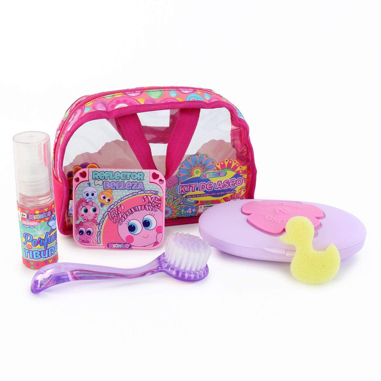 Ksimerito Neonate Nerlie Pink Pipirisnais Fantasy - Juego de accesorios de  ducha con toalla, esponja de estrella, champu, antibacteriano, colonia y