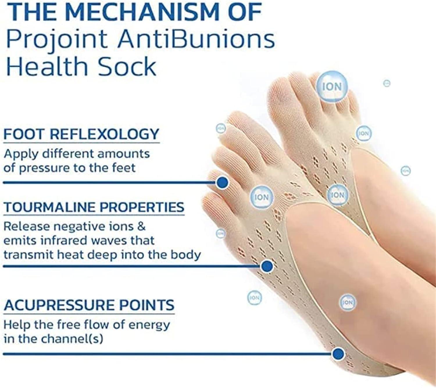 Sofeet Bunion Socks Projoint Antibunions Health Sock Sock Align Toe Socks  for Bunion Orthoes Bunion Relief Socks Bunion Compression Socks Bunion Socks  for Women (5pairs Blcak)