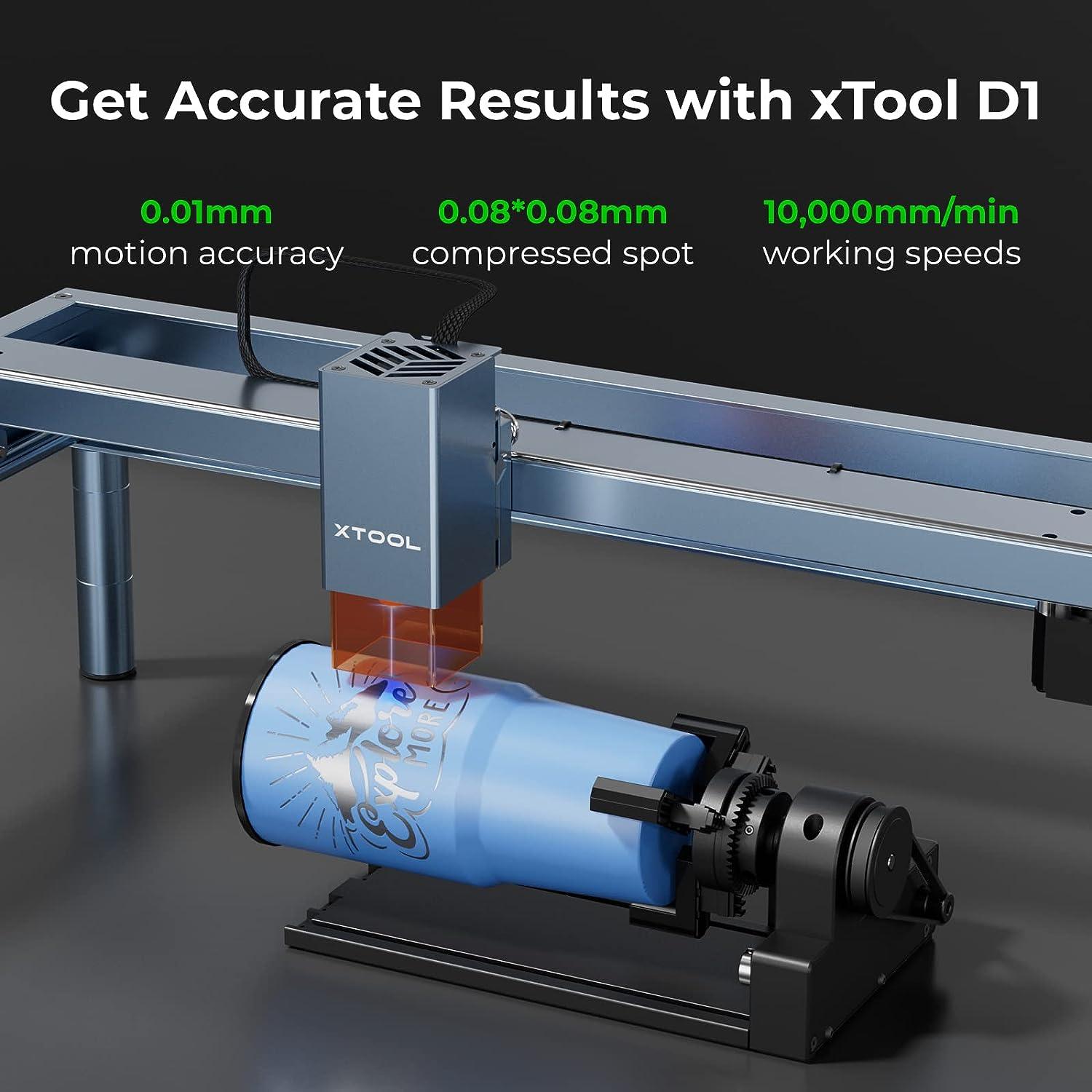 xTool D1 Pro 10W RA2 Pro + 40W Kit with Enclosure, Include Laser Engraver,  40W Laser Module, 4-in-1 Rotary Roller and Enclosure, Laser Engraver and
