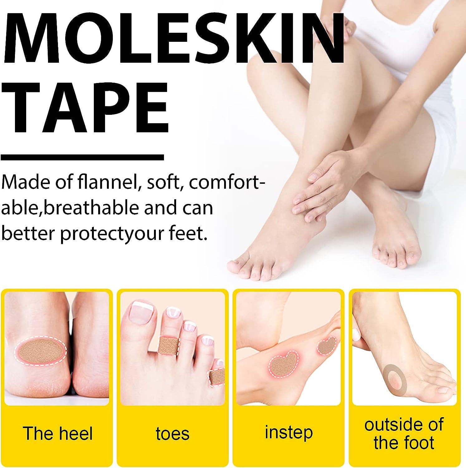 15 Sheets Moleskin for Feet, Pe Foam Waterproof Anti-Slip Heel Sticker for  Shoes Hiking : Amazon.in: Industrial & Scientific
