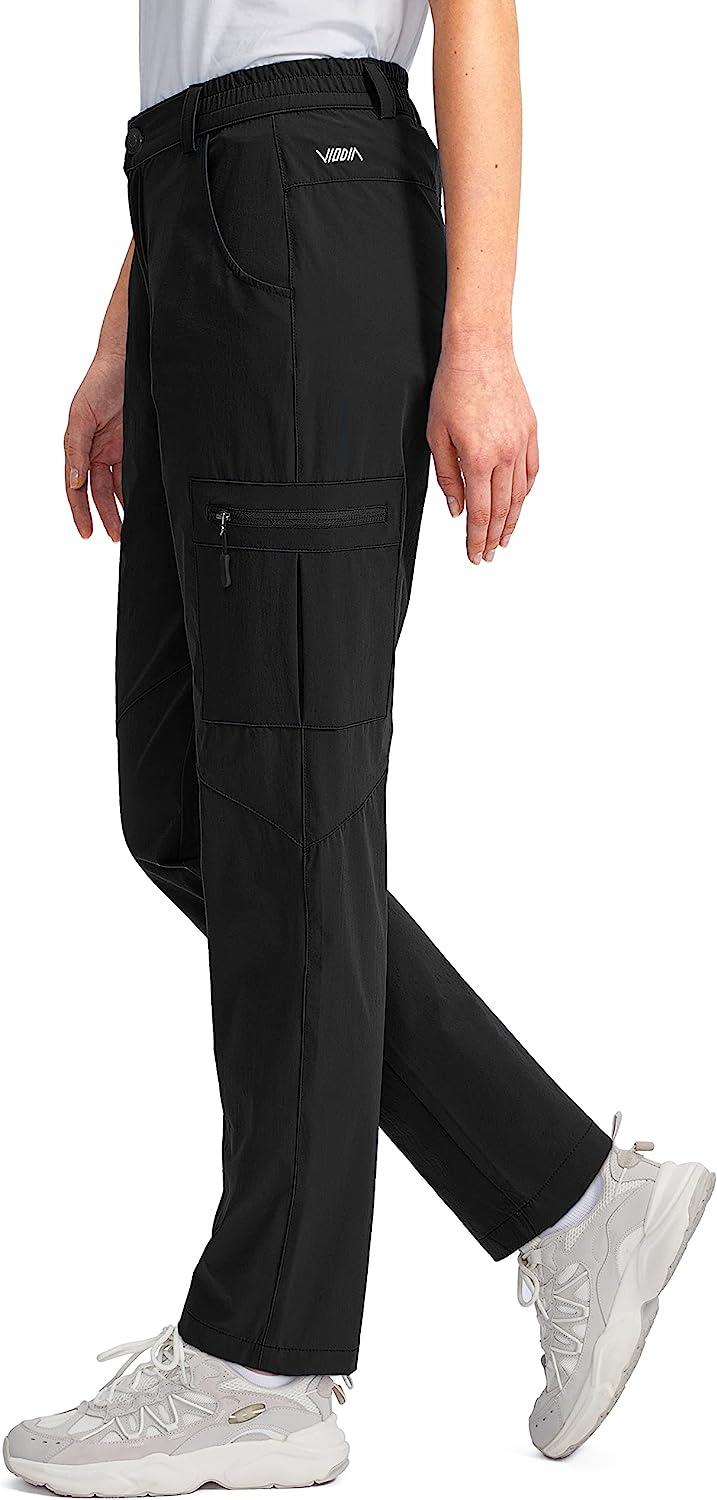 Viodia Women's Hiking Cargo Pants Quick Dry UPF50+ Waterproof Pants for  Women Fishing Golf Travel Pants