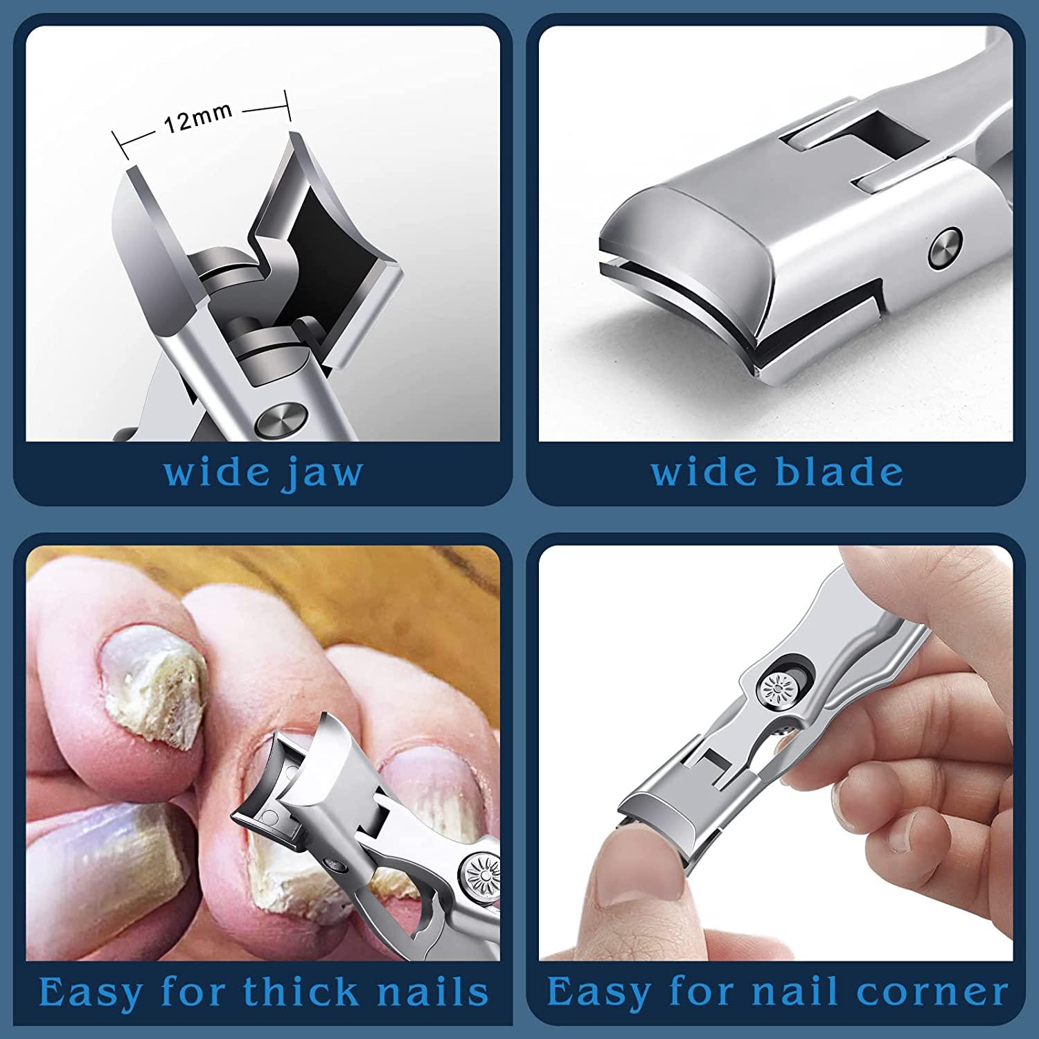 New large opening nail clippers thick nail trimmer stainless steel  professional large opening nail tool