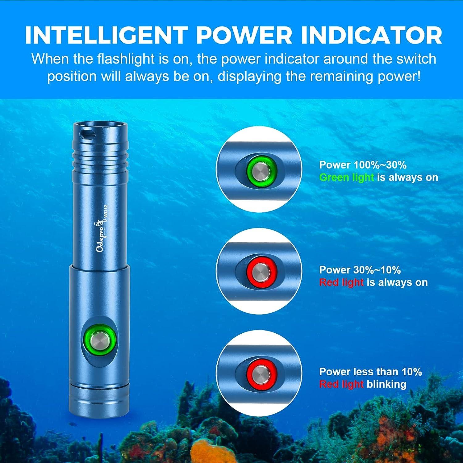 LED Underwater Fishing Light - Compact with Switch