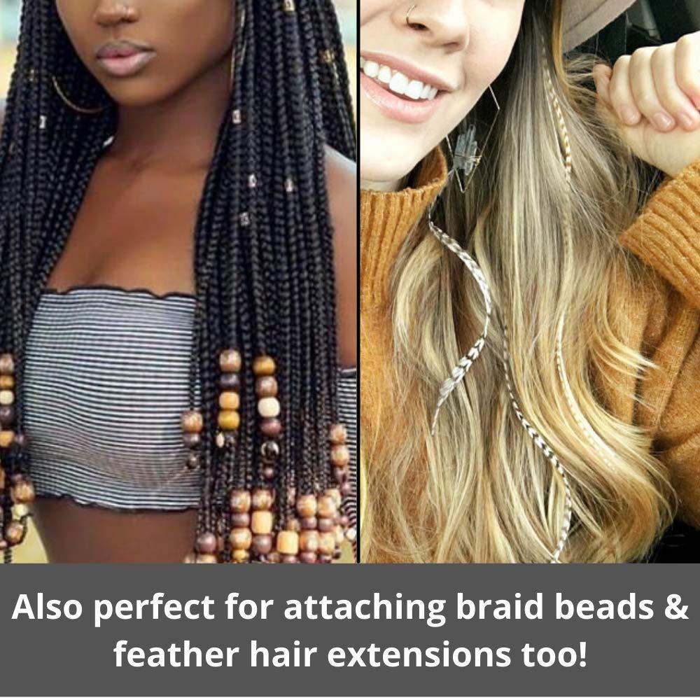 Feather hair extensions bulk medium