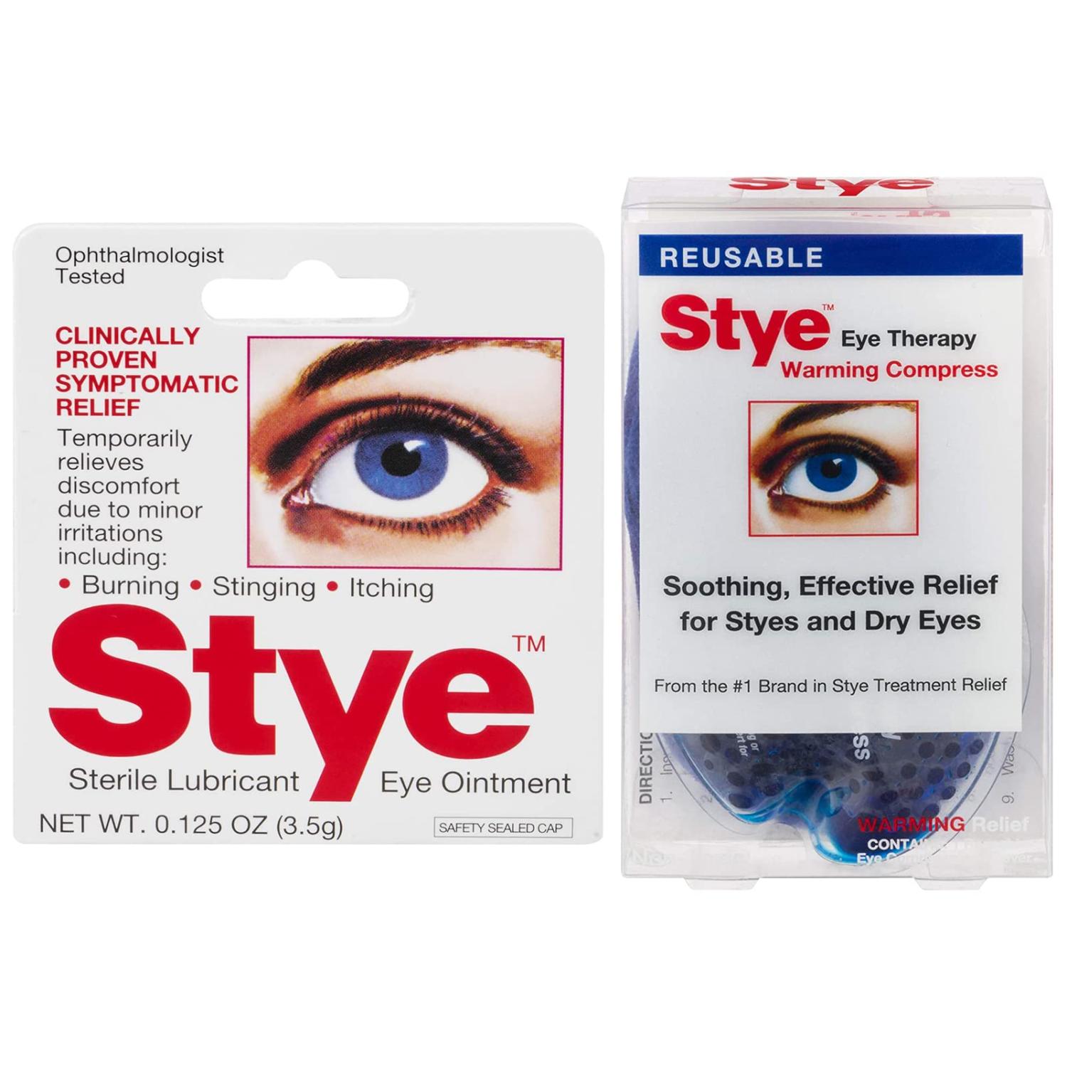 Stye Sterile Lubricant Eye Ointment And Warming Compress Bundle 