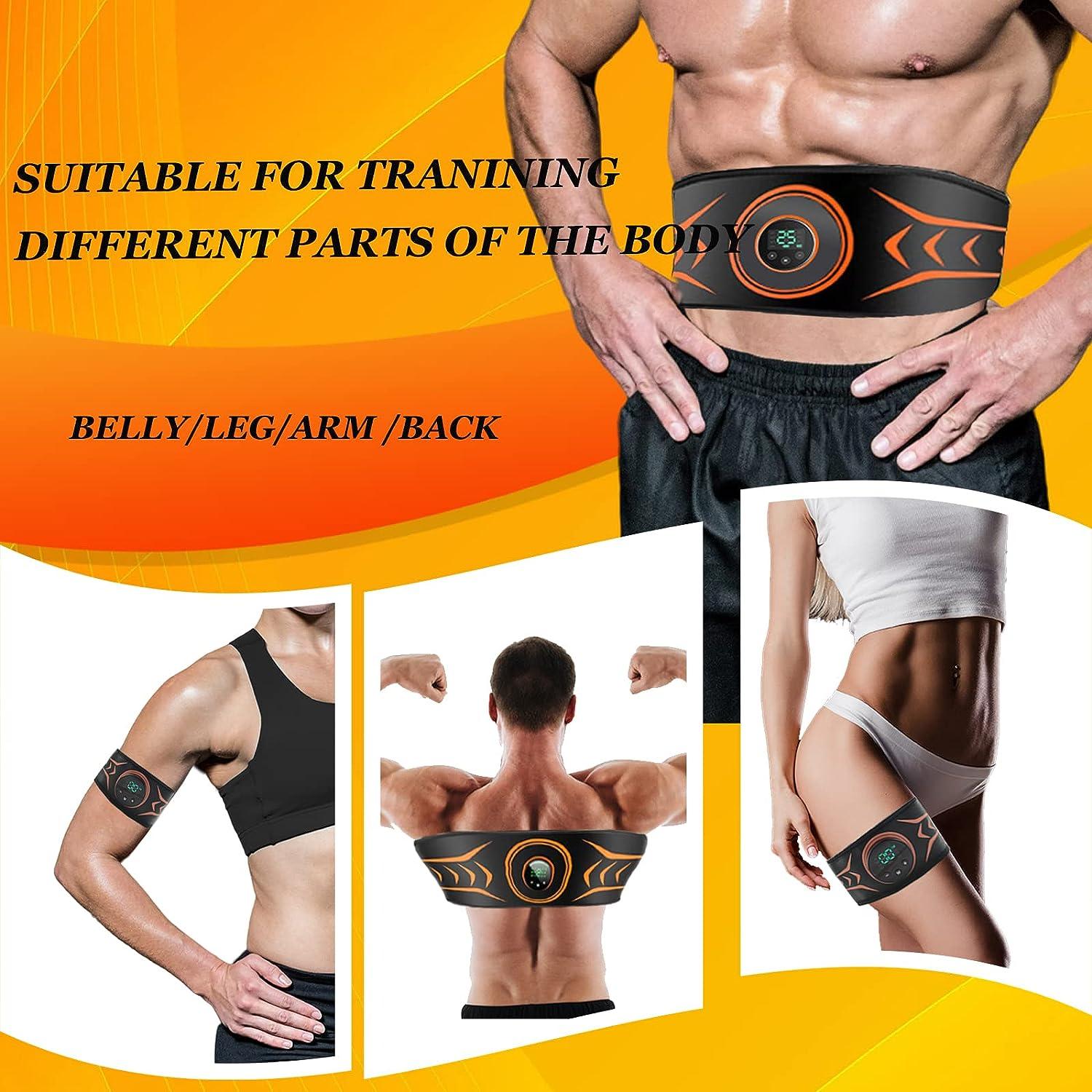 Abs Trainer, Abdominal Toning Belt Trainer, Abs Workout Equipment, ABS  Training Waist Trimmer, Ab Sport Exercise Belt for Men and Women