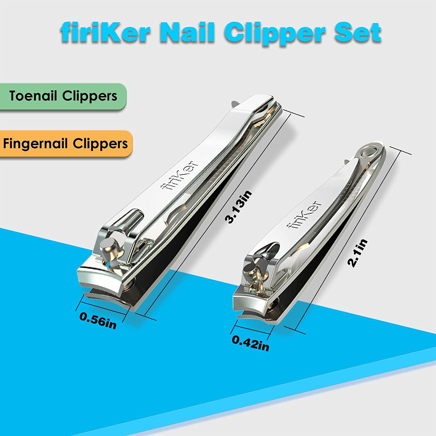 Nail Clipper Sharp Stainless Steel Fingernail and Toenail Cutters