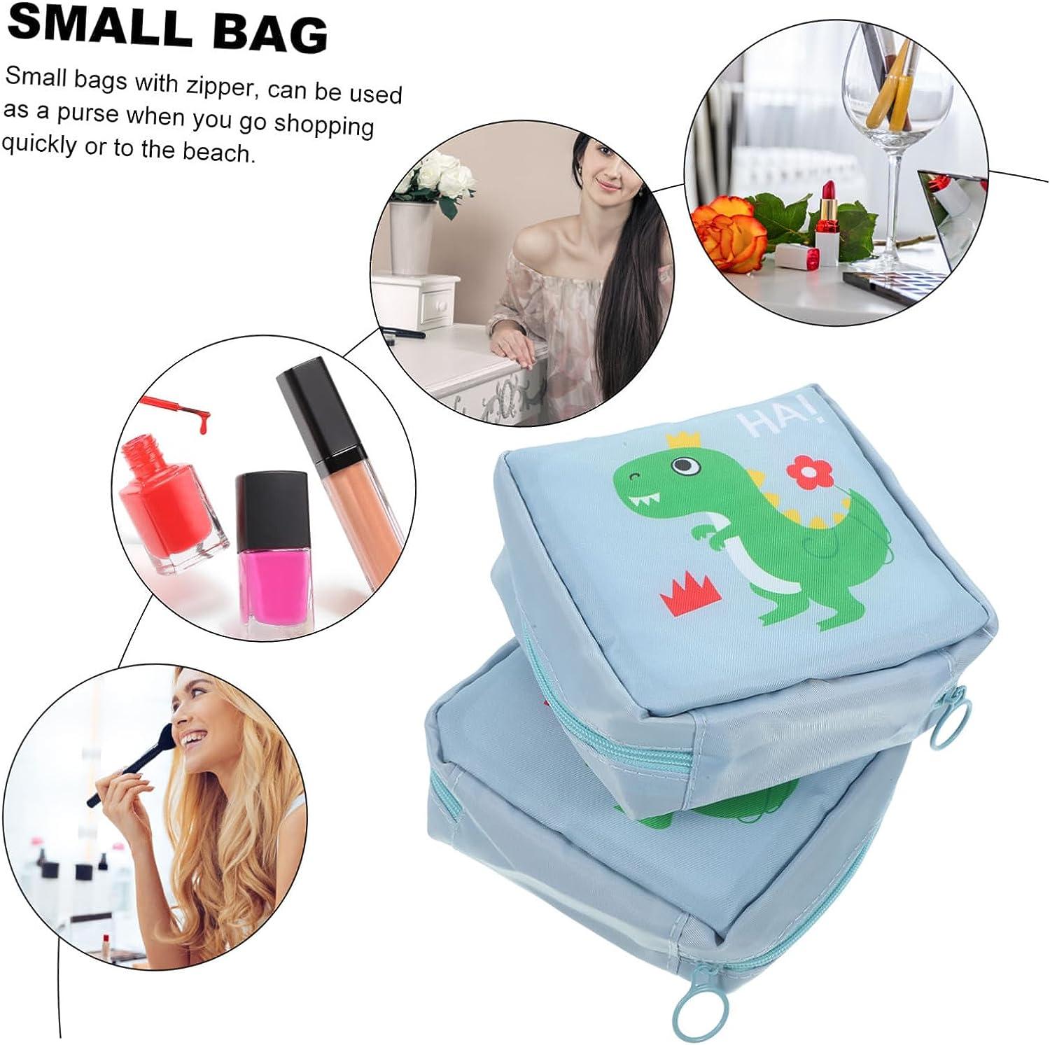 FOMIYES Sanitary Napkin Storage Bag Pouch Feminine Menstruation First  Period Pouch Portable Sanitary Napkin Pads Bag Pouch for Purse Small Zipper  Wallet for Teen Girls Women Ladies Use White