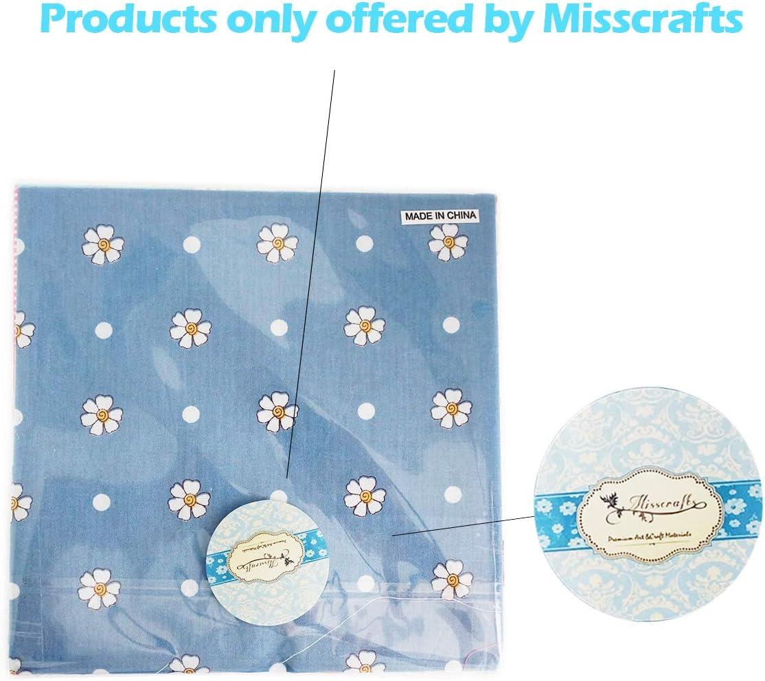 Cotton Quilting Fabric Misscrafts 50pcs 8 x 8 (20cm x 20cm) Craft  Supplies Top Fat Quarter Bundles Floral Precut Fabric Square for DIY Craft