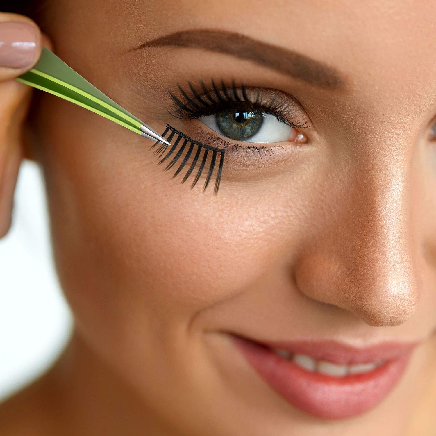 MR.GREEN Ingrown Hair Tweezers Needle Nose Pointed Tips Eyebrows