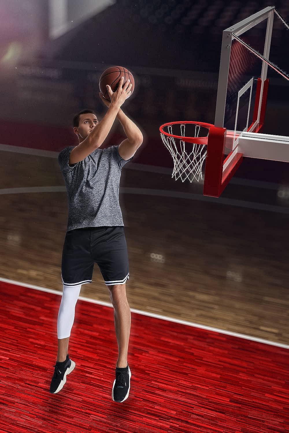 The Men's Basketball Single Leg Tight Sports Pants, Leg Compression Pants