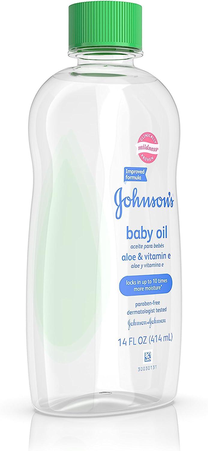 Aceite para bebé JOHNSON'S® con aloe vera y vitamina E
