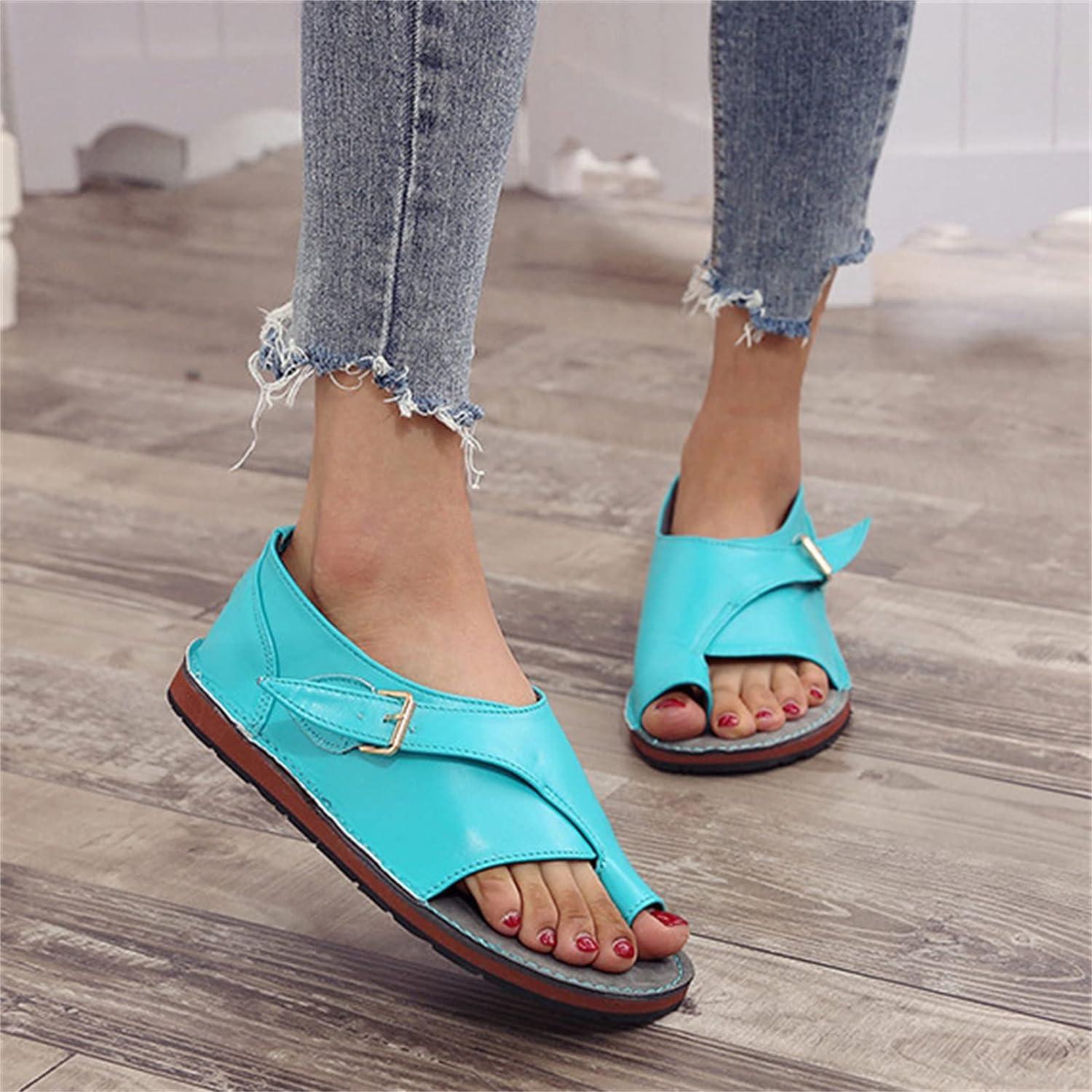 KBODIU Women's Sandals, Women Orthopedic Sandals with Arch Support Slippers  Casual Roman Fish Mouth Casual Wedges Sandals Summer Beach Sandals Wedge  Shoes White 38 - Walmart.com