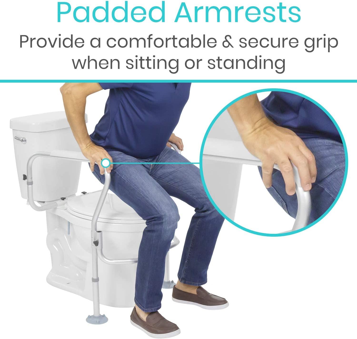 Padded Toilet Seat Riser by Vive Health