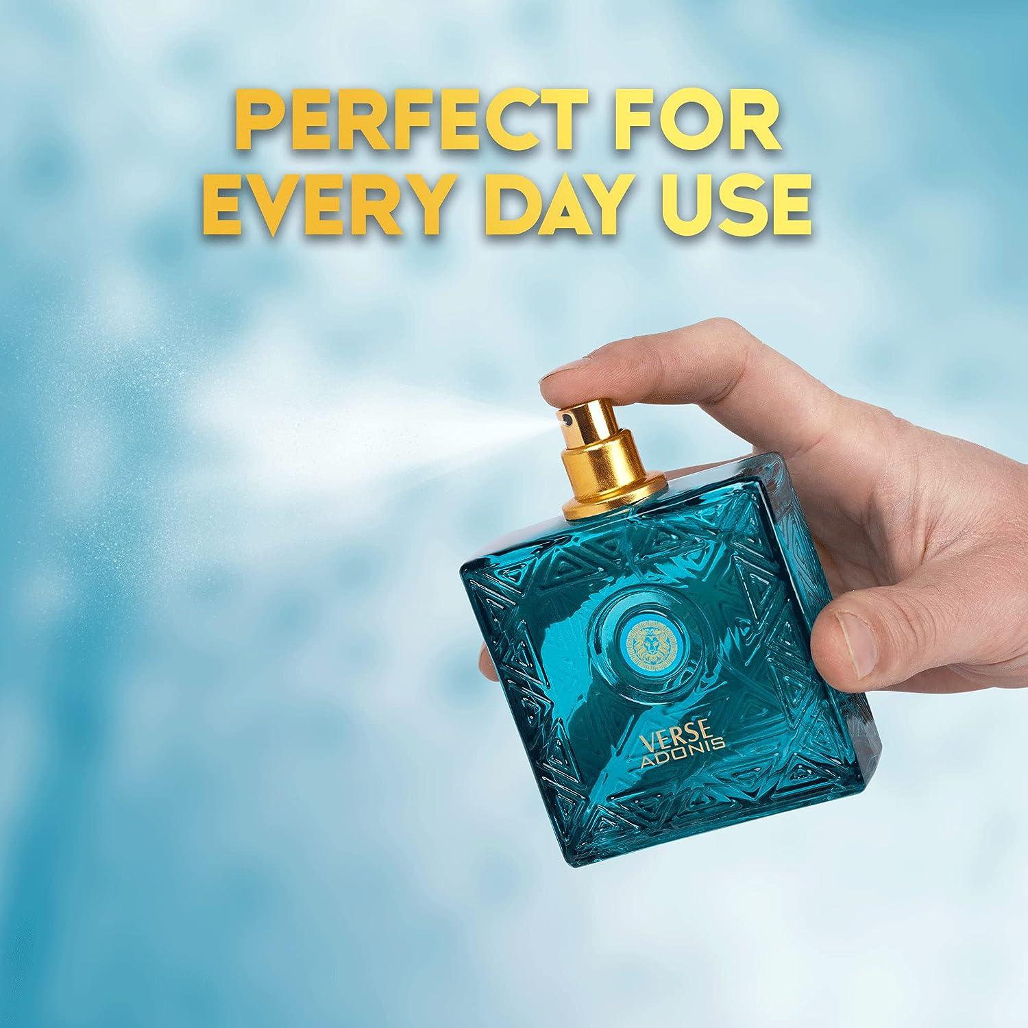 NovoGlow Blue For Men - 3.4 Fl Oz Eau De Parfum Spray for Men - Long  Lasting Warm Masculine & Spicy Fragrance Smell Fresh All Day Long Gift for  Men