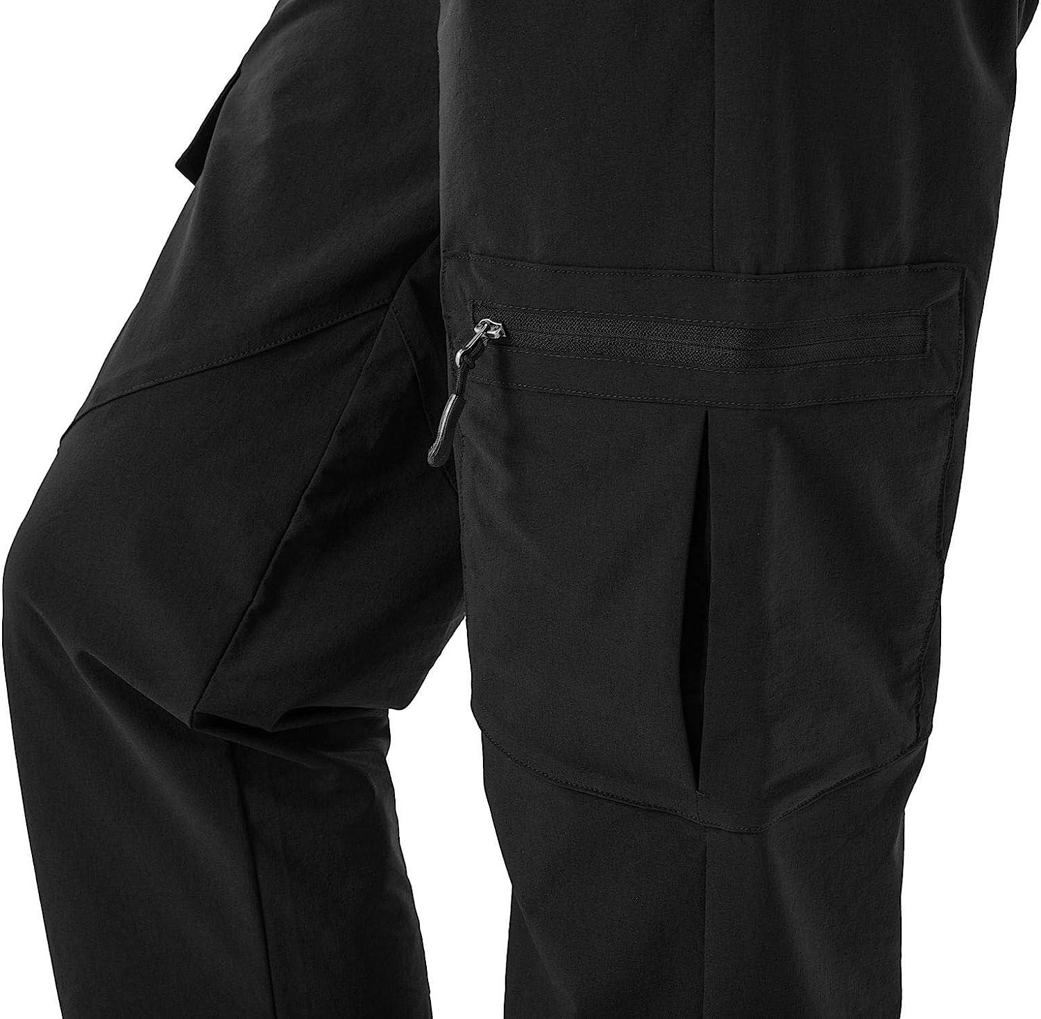 Rdruko Women's Work Pants Construction UV Protection Quick Dry Cargo Hiking  Pants with Pockets Light Grey XX-Large