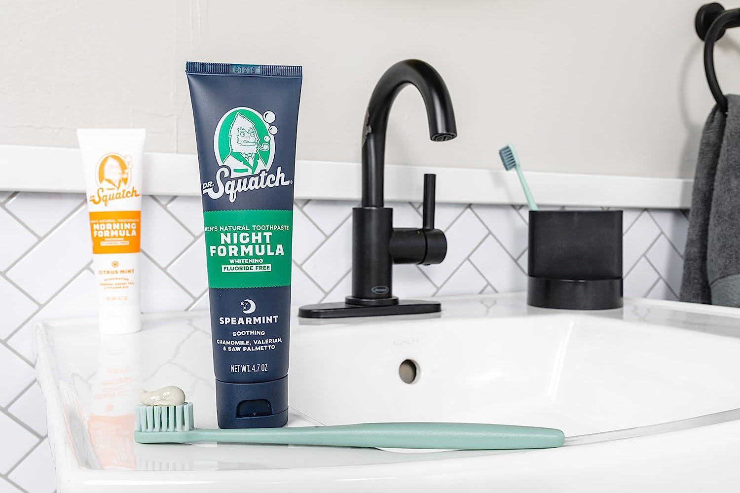 Dr. Squatch Citrus Mint (Morning) Toothpaste – Blue Claw Co. Bags