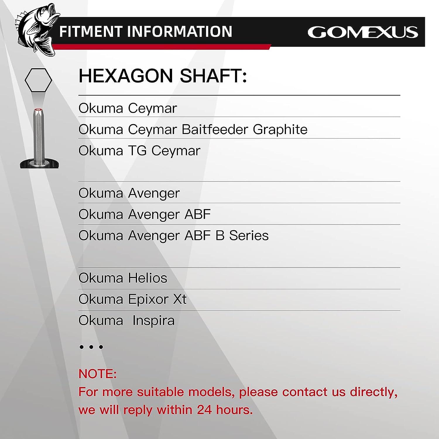 GOMEXUS Power Handle Compatible for Okuma Ceymar Avenger Helios