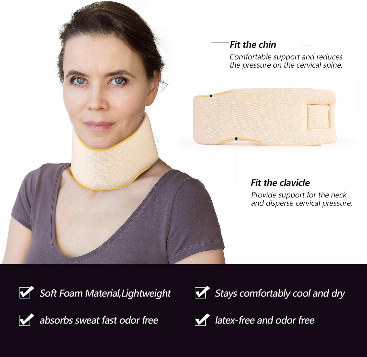 Cervical Collar, Soft Neck Collar Comfortable To Wear Sponge For