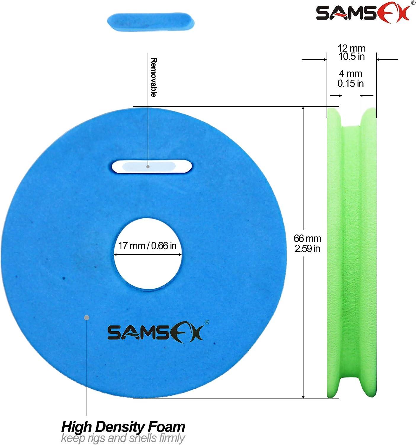SAMSFX Fishing Line Foam Spools, Fishing Line Storage Fishing Snell Leader  Rigs Foam Spool for Fly Fishing Tippet Holder Line Or