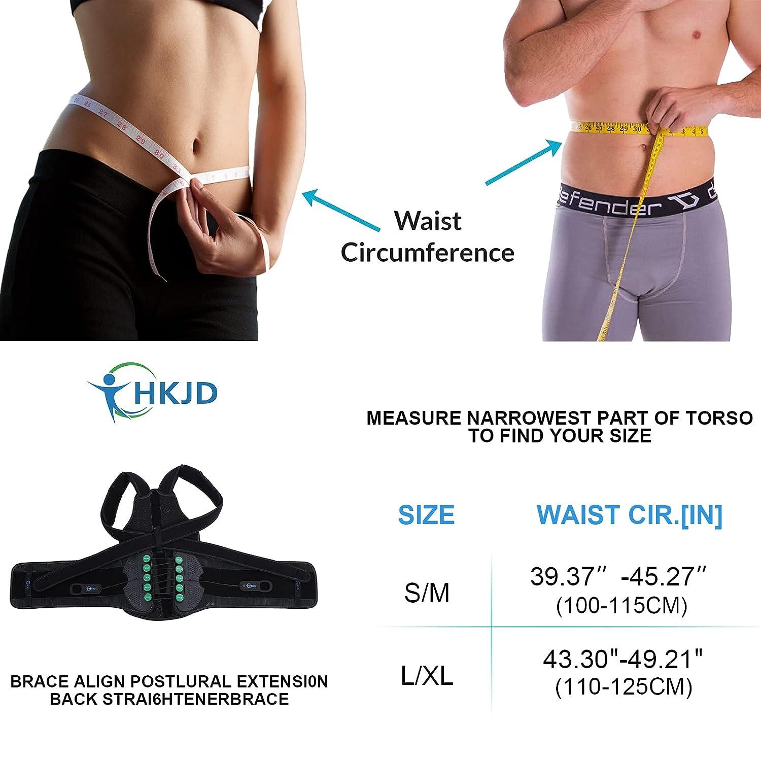 TLSO Thoracic Full Back Brace, Treat Kyphosis, Compression Fractures, Upper  Spine Injuries,Post Surgery with Hard Lumbar Support