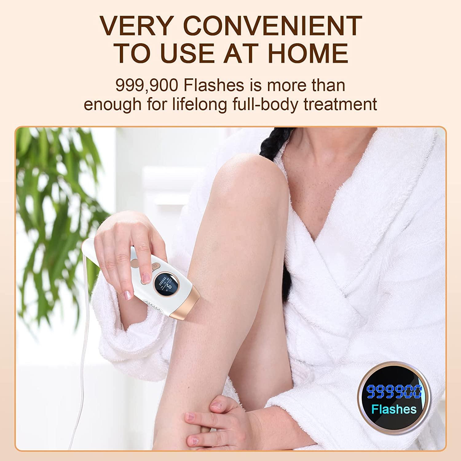 IPL Hair Removal for Women and Men, Laser Permanent 3-in-1 Face