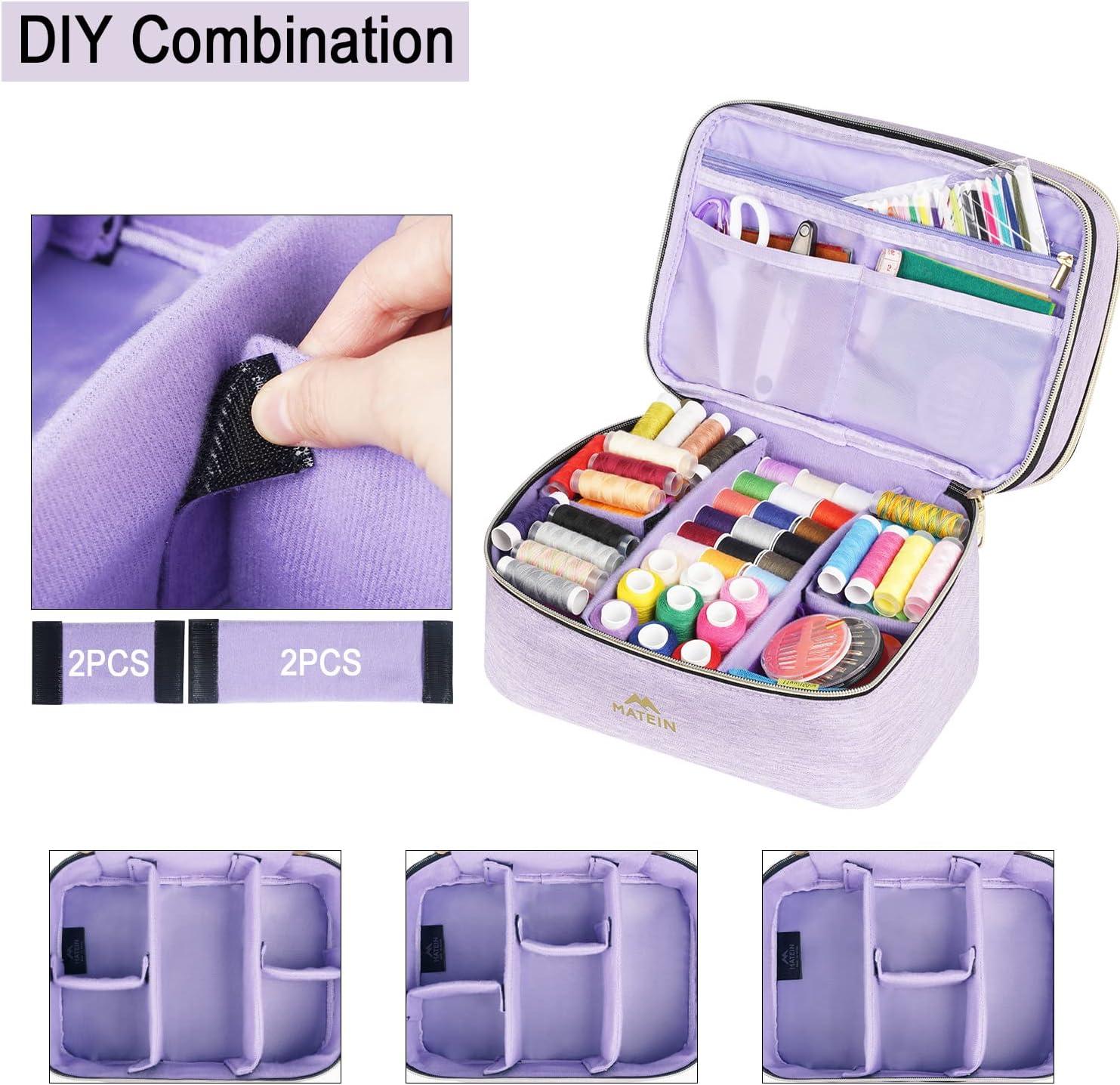 Sewing Storage Organizer Portable Storage Box Double Layer Sewing