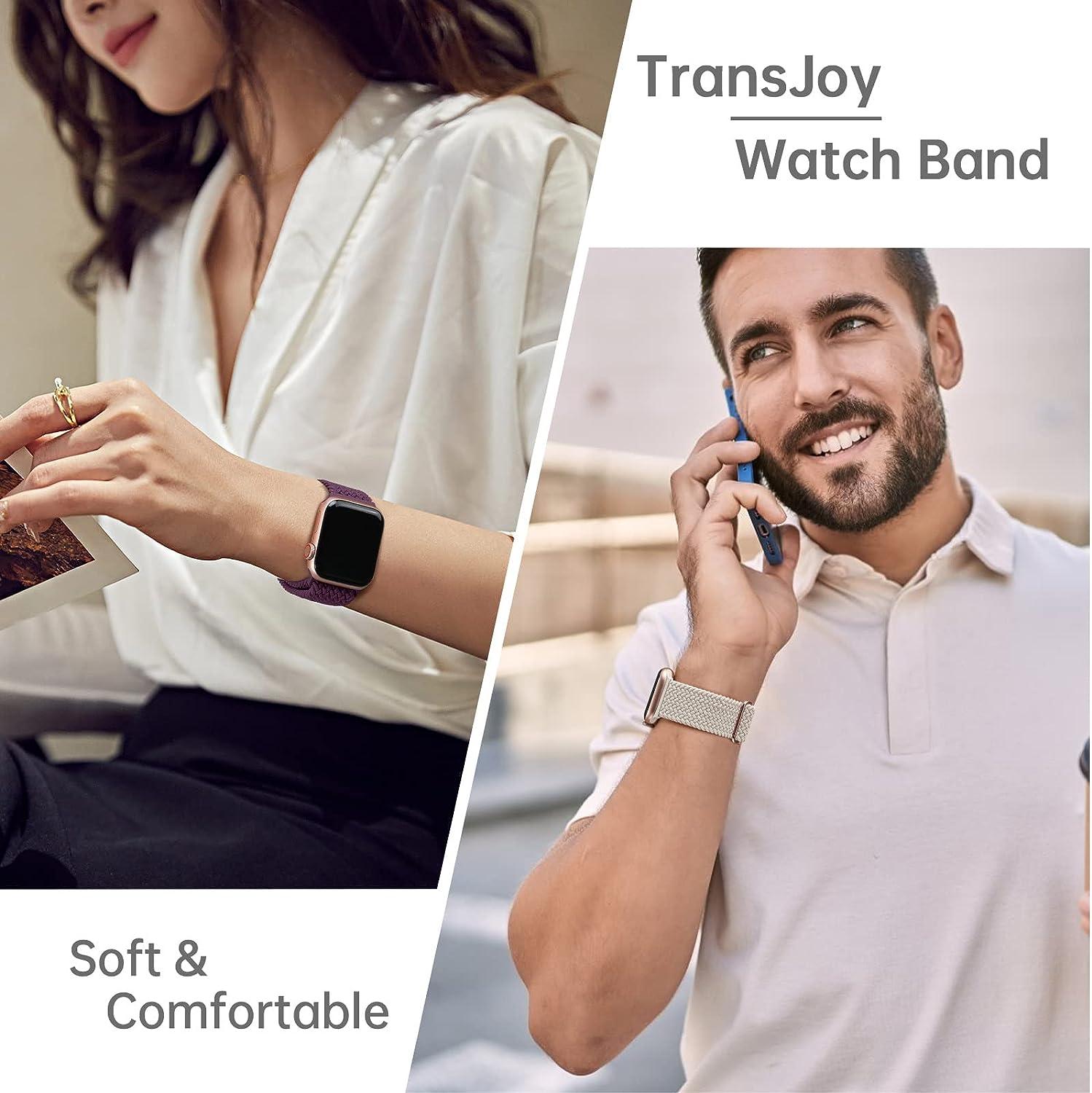 TransJoy 6 Pack Weave Silicone Apple Watch Band