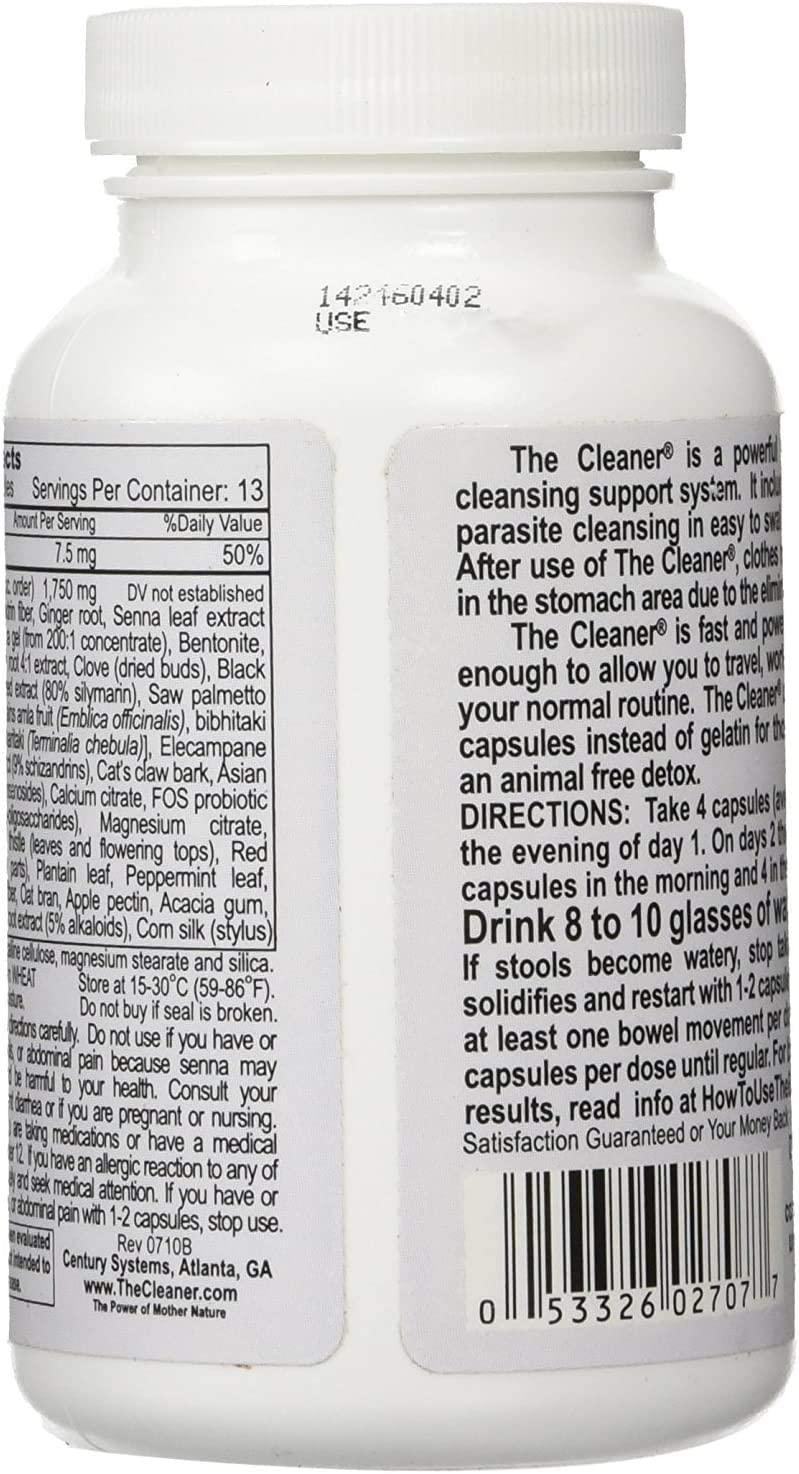 The Cleaner 7Day Mens Formula Ultimate Body Detox (52 Capsules)