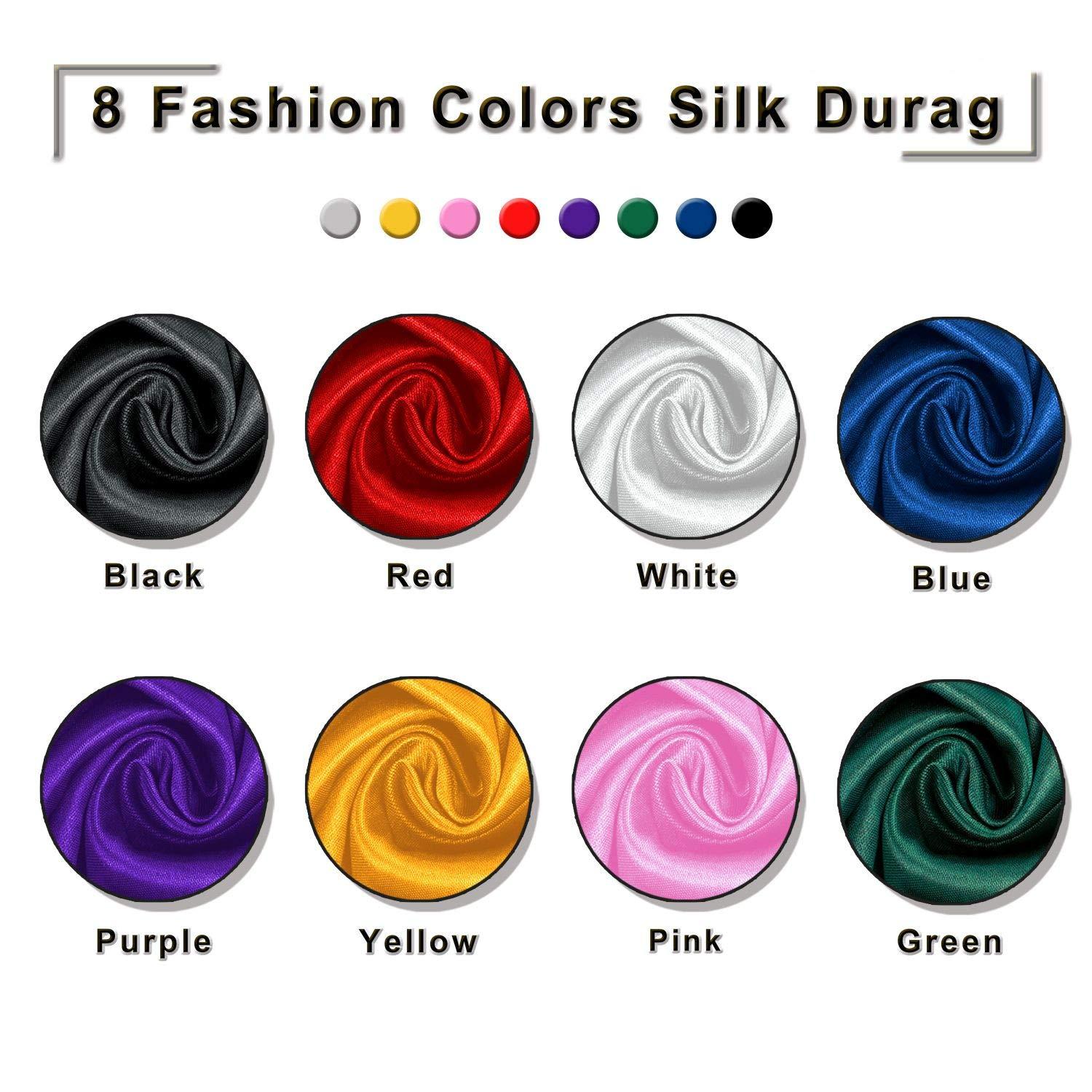  LEADUWAY 6Pcs Velvet Durag with 1 Wave Cap for 360 Waves Doo  Rag(Purple, Red, Black, Pink, Yellow, Blue) : Clothing, Shoes & Jewelry