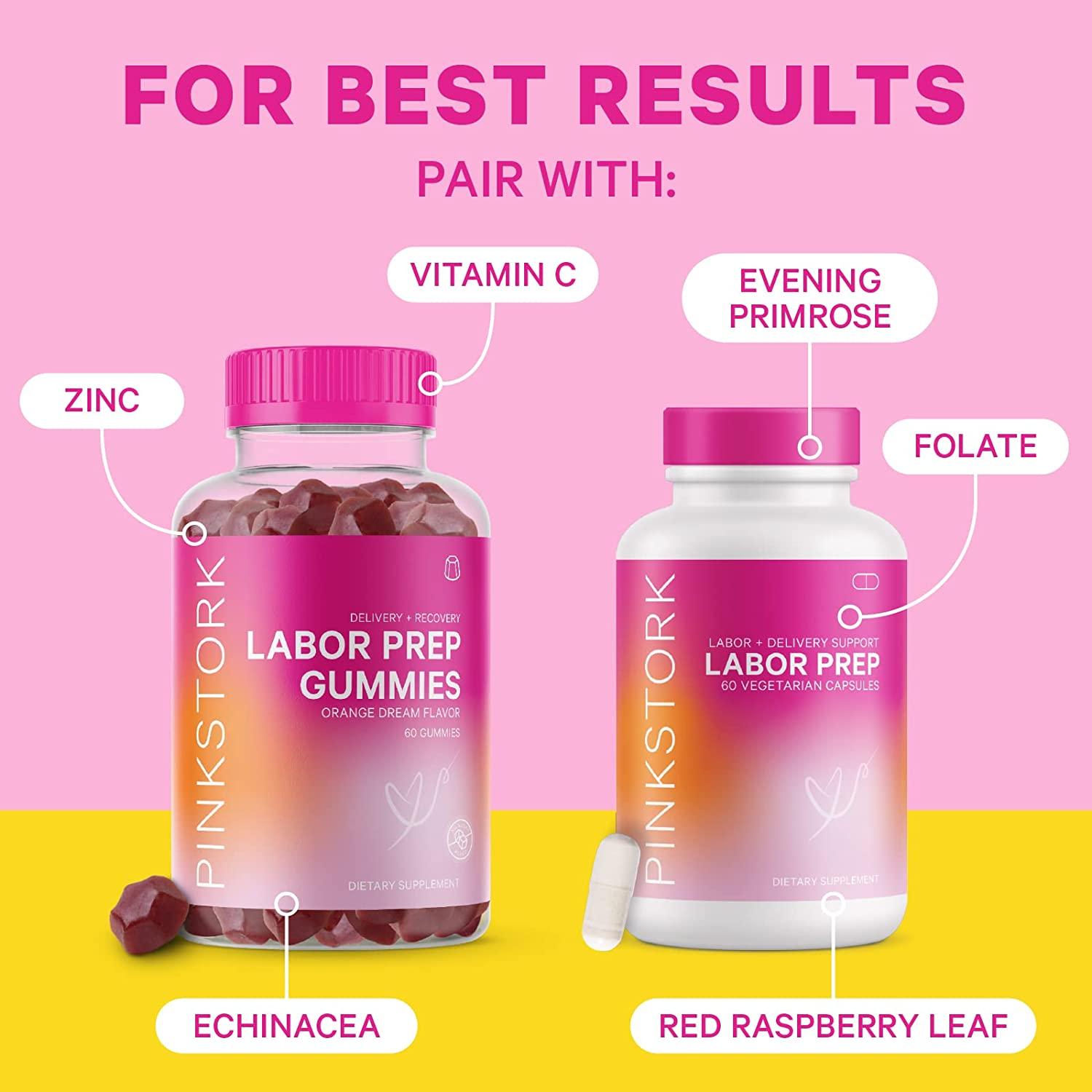 Pink Stork Postpartum Recovery Herbal Tea, Organic Red Raspberry Leaf with  Chamomile, Hormone Balance for Women after Labor and Delivery, Strawberry