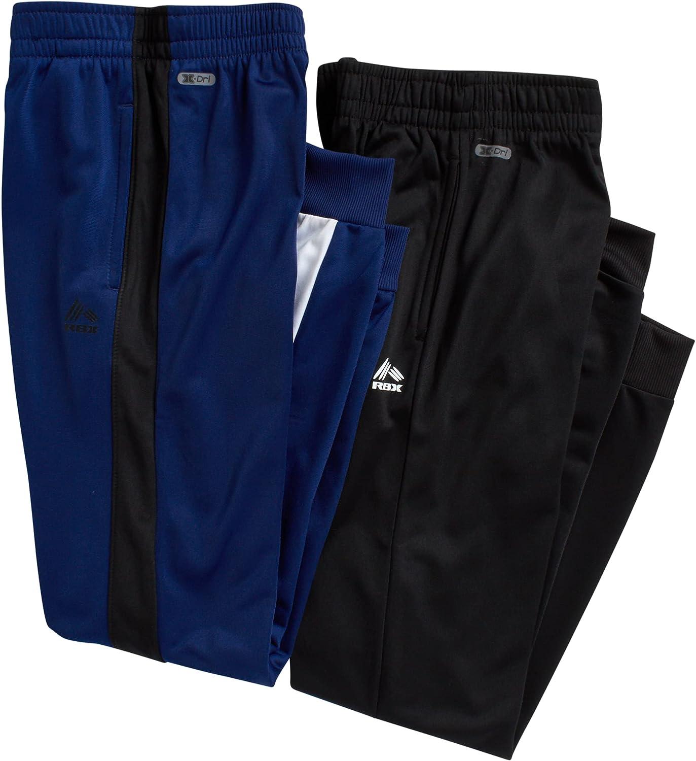 RBX Boys' Sweatpants 2 Pack Active Tricot Joggers Warm-Up Track Pants Big  Boys, Sizes 8-16 