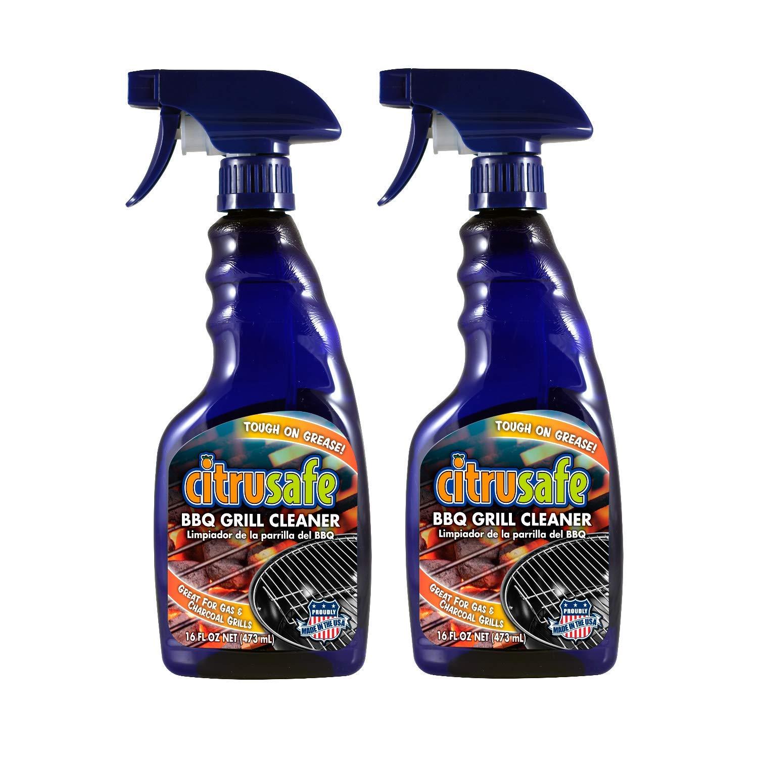 Citrusafe CitruSafe 16 Fl Oz BBQ Grill Cleaner - Cleans Burnt Food and  Grease from Grill Grates - Great for Gas and Charcoal Grills