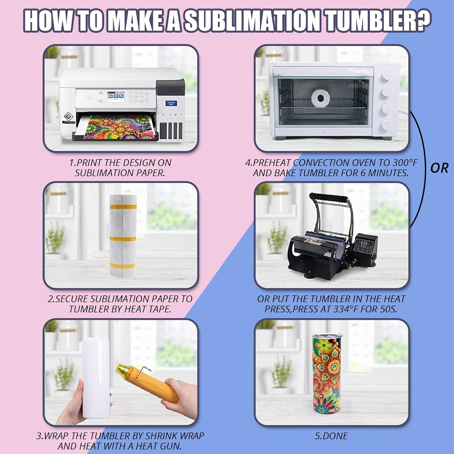 How to Sublimate a Tumbler Using Shrink Wrap & a Convection Oven