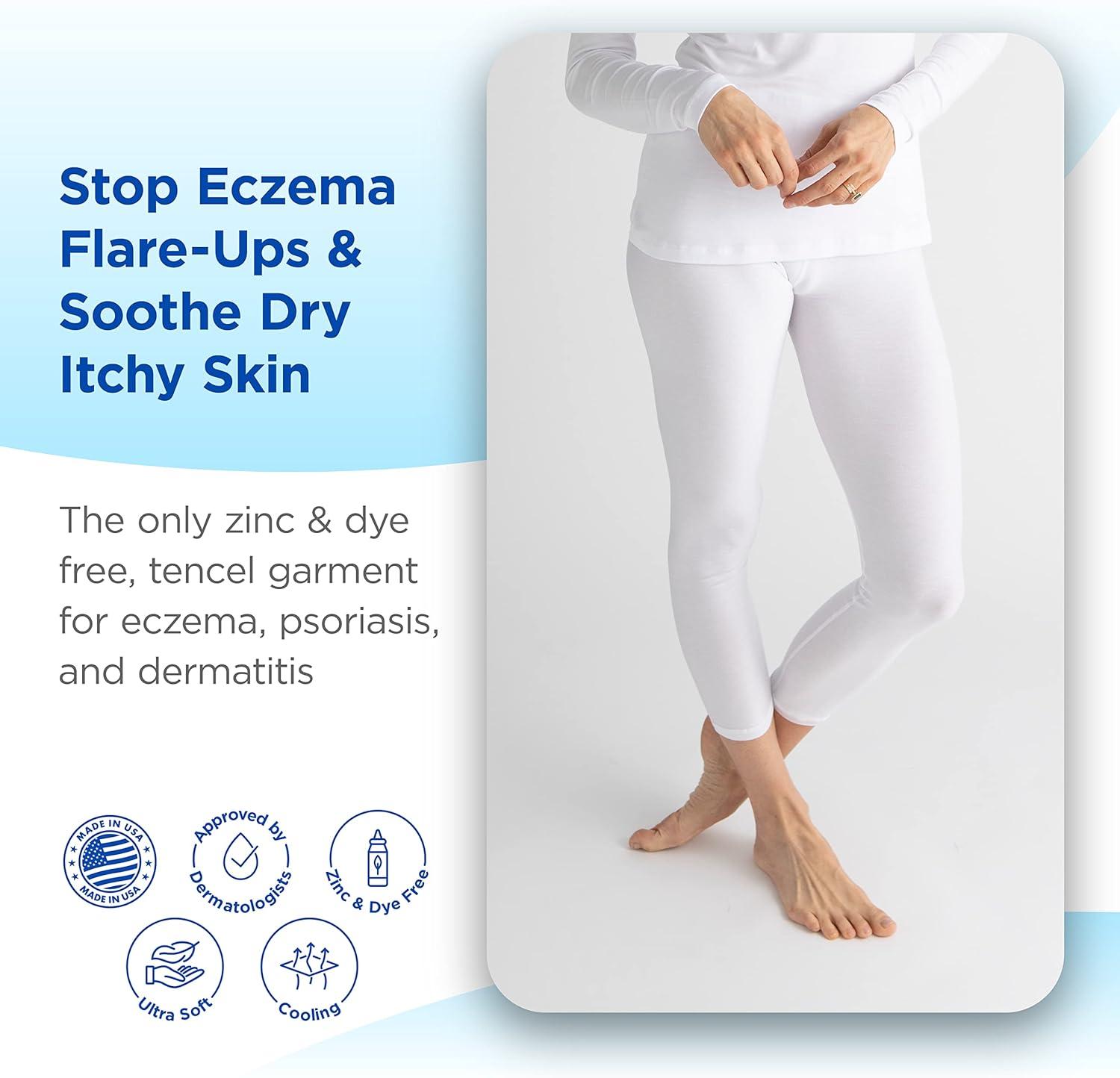 Eczema Clothing for Adults - Psoriasis Treatment Pants for Men and Women -  Itch Relief Ultra-Soft and Eco-Friendly - AD RescueWear - No Zinc or Dyes  (Extra Large) XL