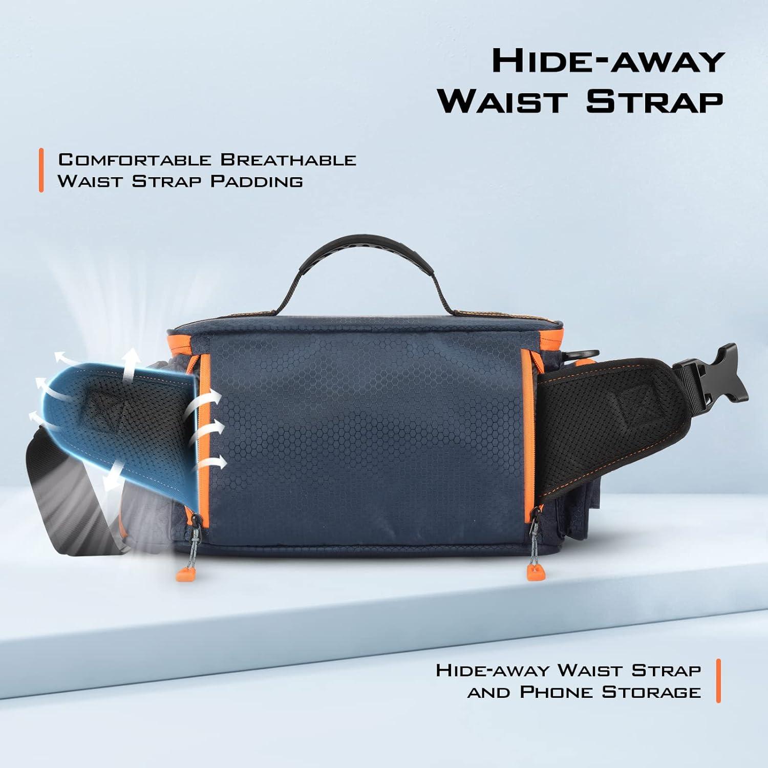 KastKing Bait Boss Lure Bag Utility Binder Tackle Bag - Soft Fishing Gear  Bag, Self-Healing Zippers & Padded Handle Design