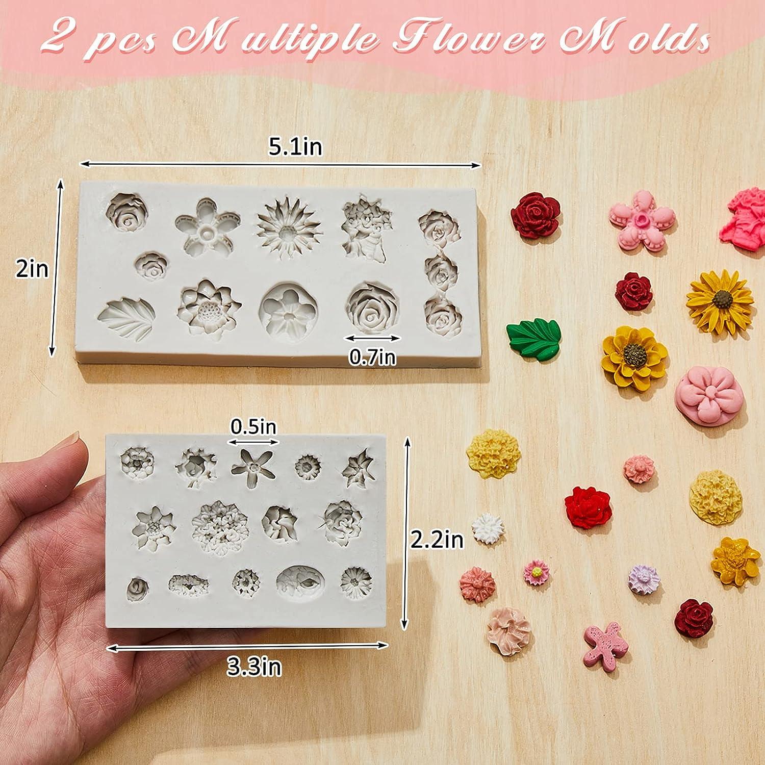 Flower Silicone Mold for Polymer Clay Earrings Tiny Daisy DIY Earrings  Silicone Mould Flexible Resin Fondant Mold Clay Jewelry Mold 