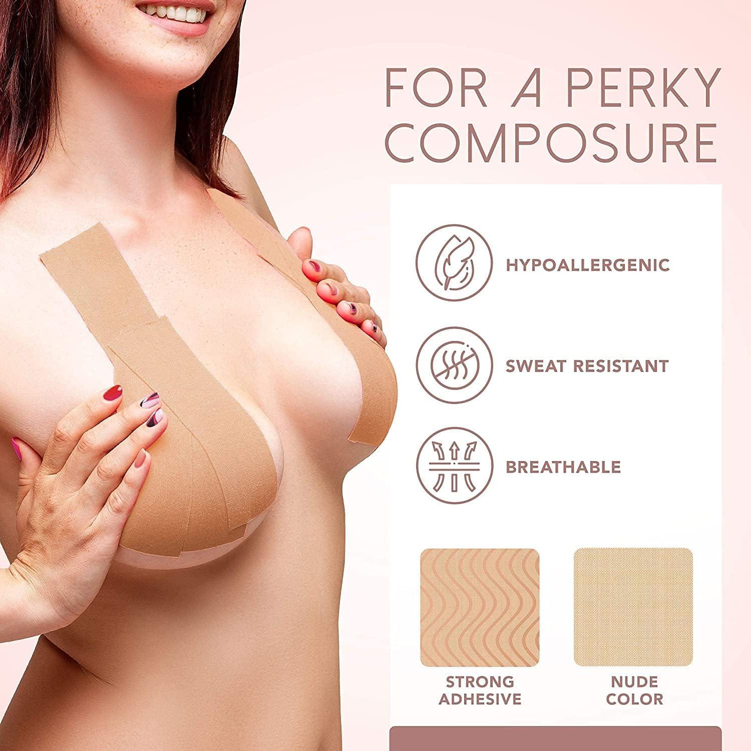 Breast Lift Tape - Boob Tape,Invisible Push Up Backless Bra,Diy