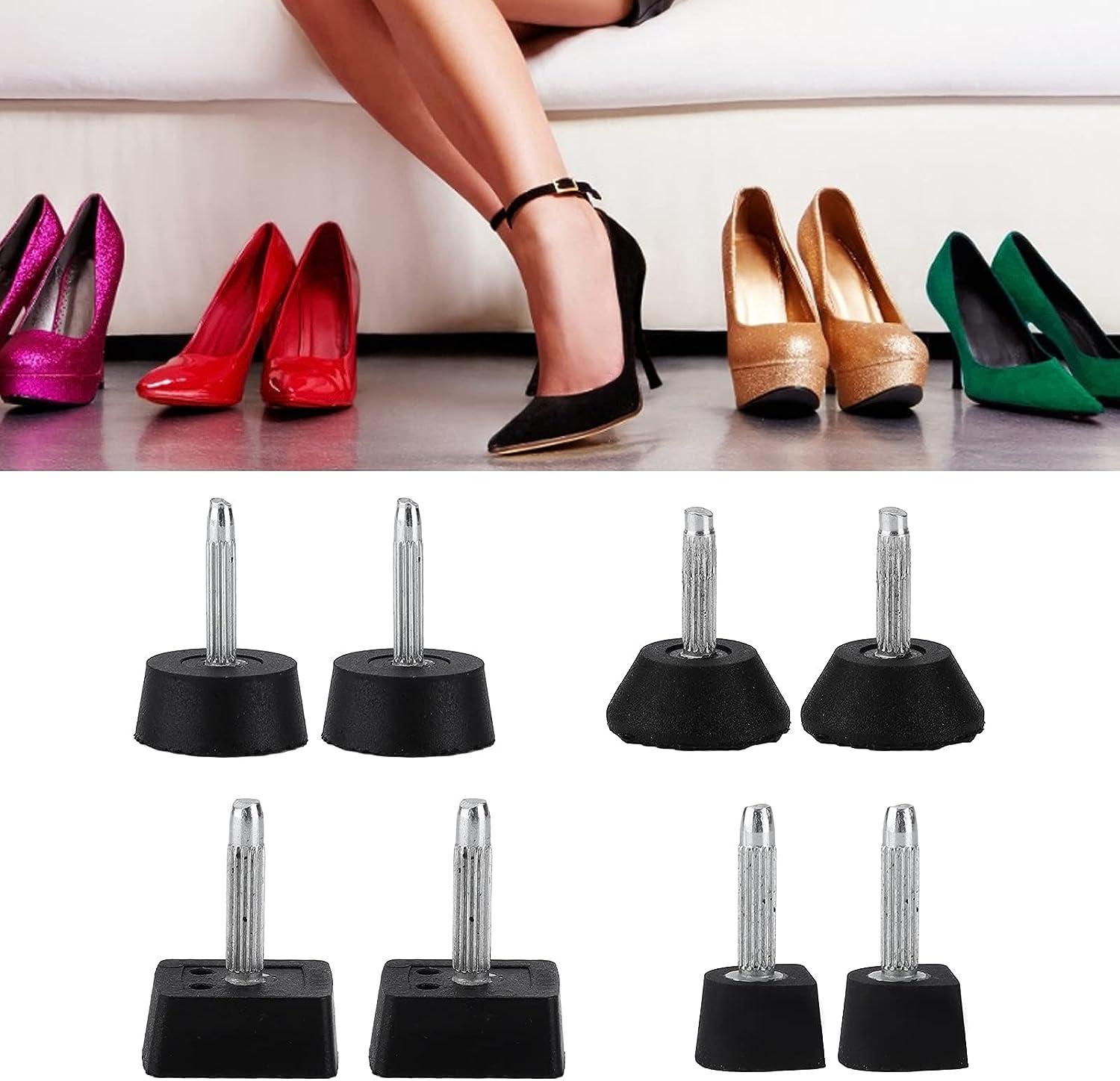 12 Pairs Beige High Heel Replacement Tips, Heel Repair Kit for Women High  Heel Shoes, 6 Sizes Heel Tips Caps, U-Shape | SHEIN