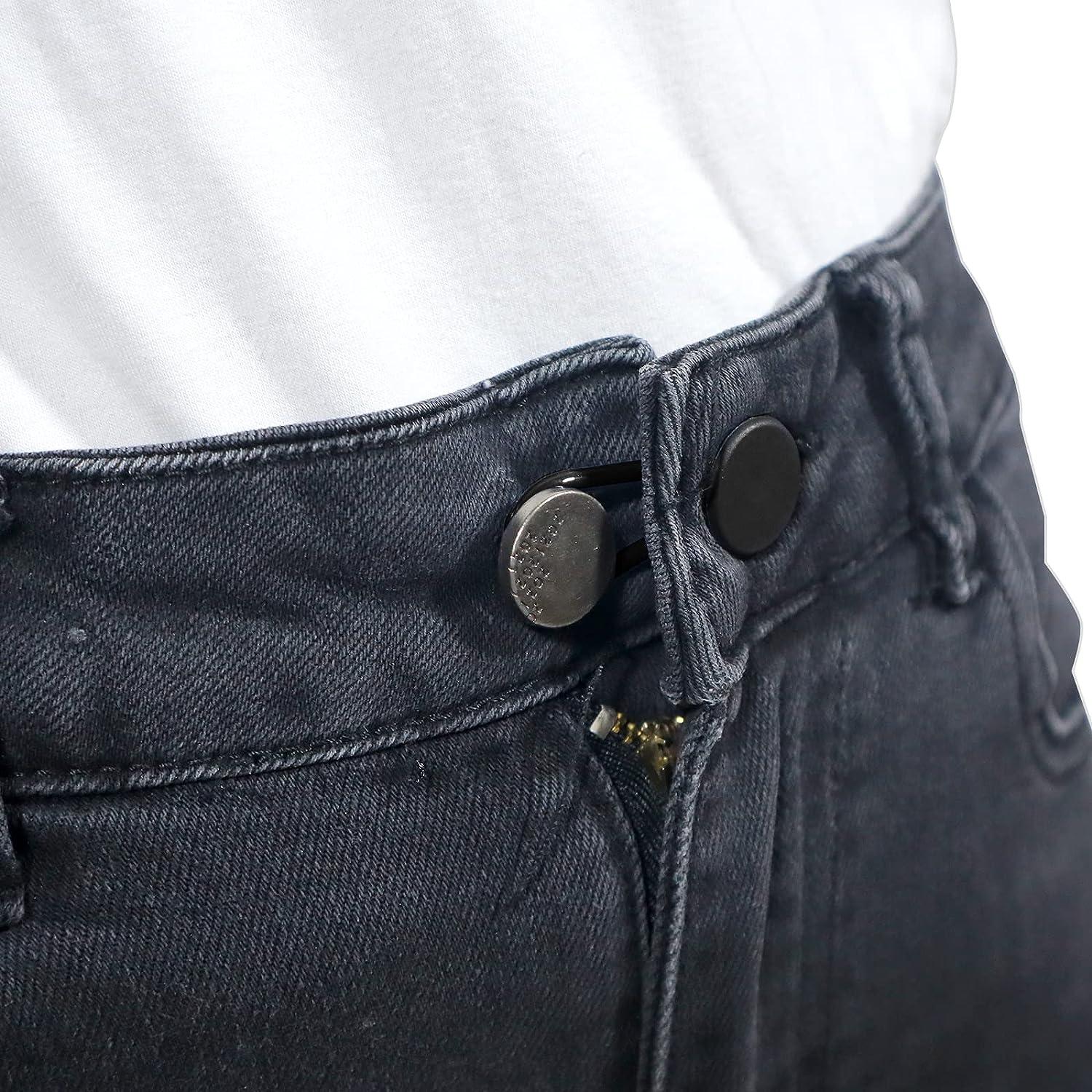 2 Sets Of Adjustable Denim Belt Extenders (white), Detachable Denim  Buttons, Loose Denim Pants, Pearl Design Waist Extender Buttons Suitable  For Insta | Fruugo NO